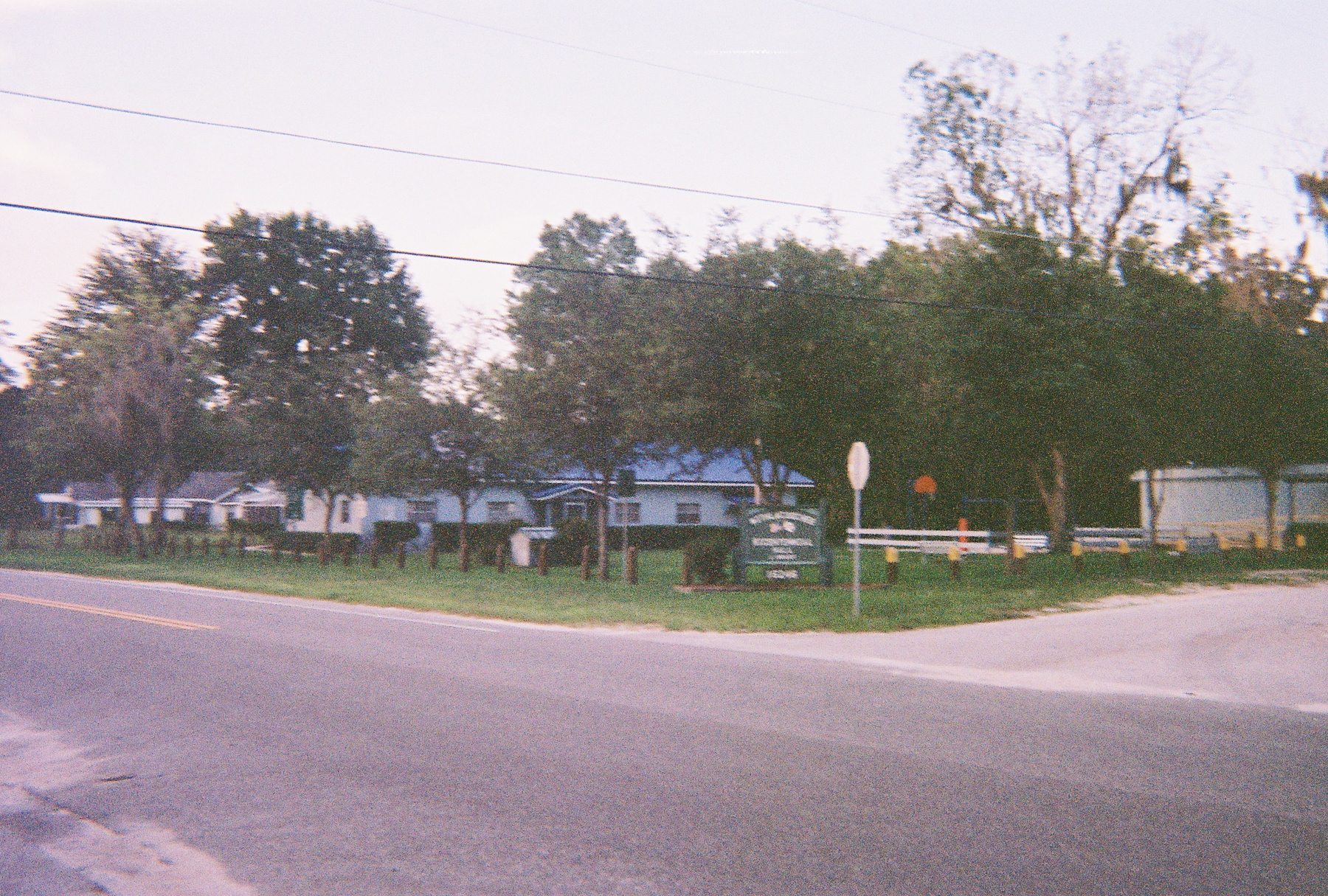 The Hernando County Library and community center at the center of town across from the general store in Istachatta, Florida.