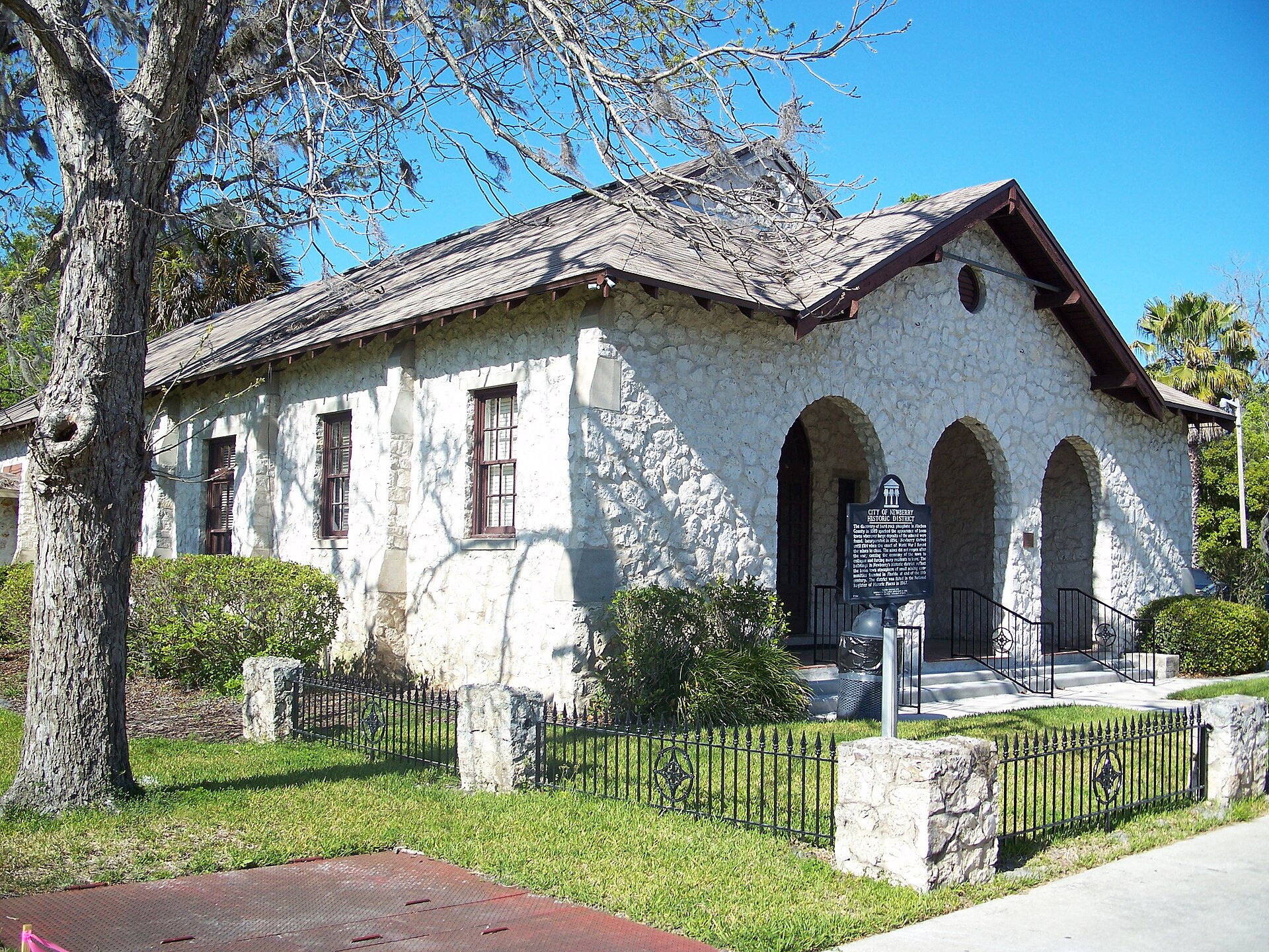 The city hall in the Newberry Historic District, in Newberry, Florida