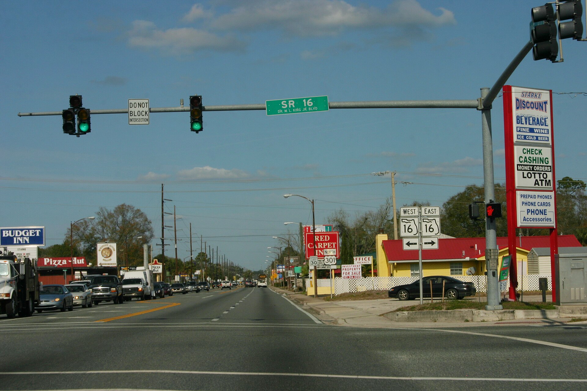 FL 16 at US 301 in Starke — Florida