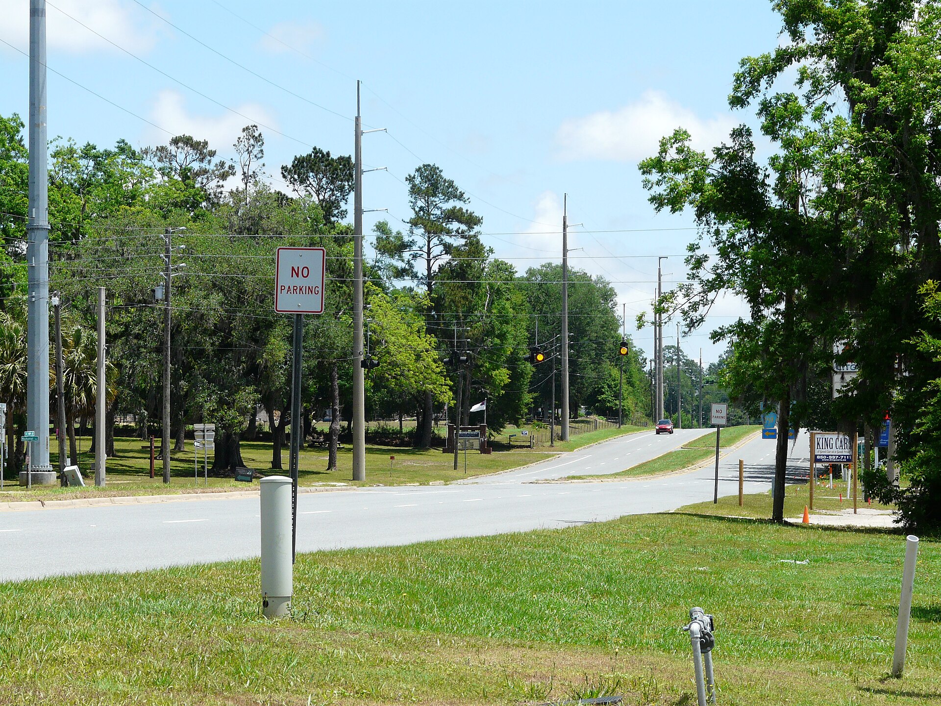 Intersection of Capps Highway and Waukeenah Highway in Waukeenah, Florida.