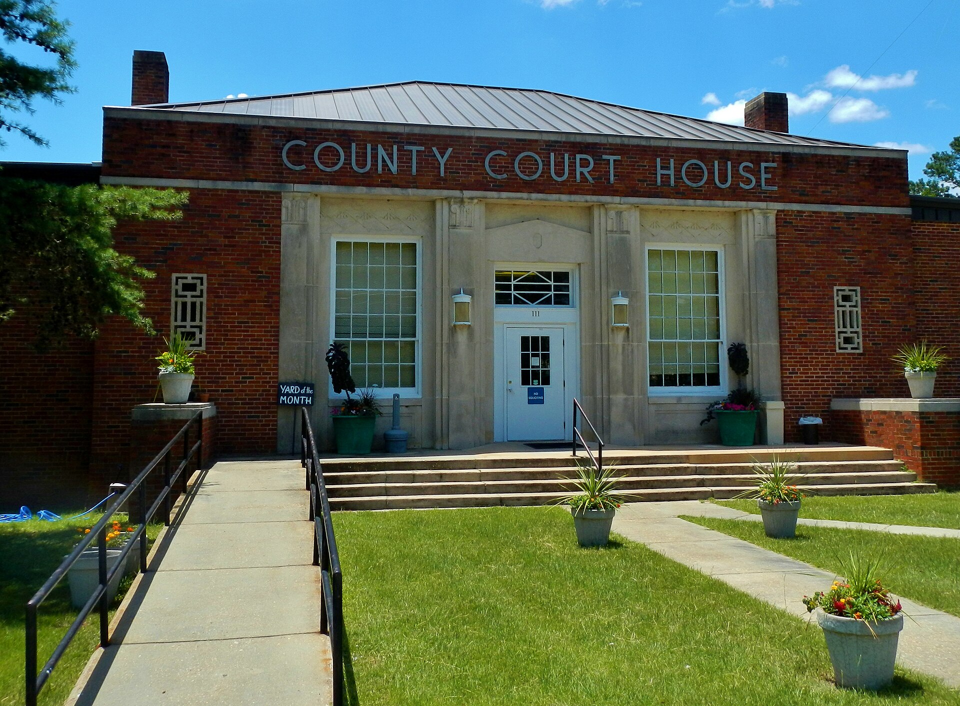 This is a photograph of the Quitman County Courthouse in Georgetown, GA. — Georgia