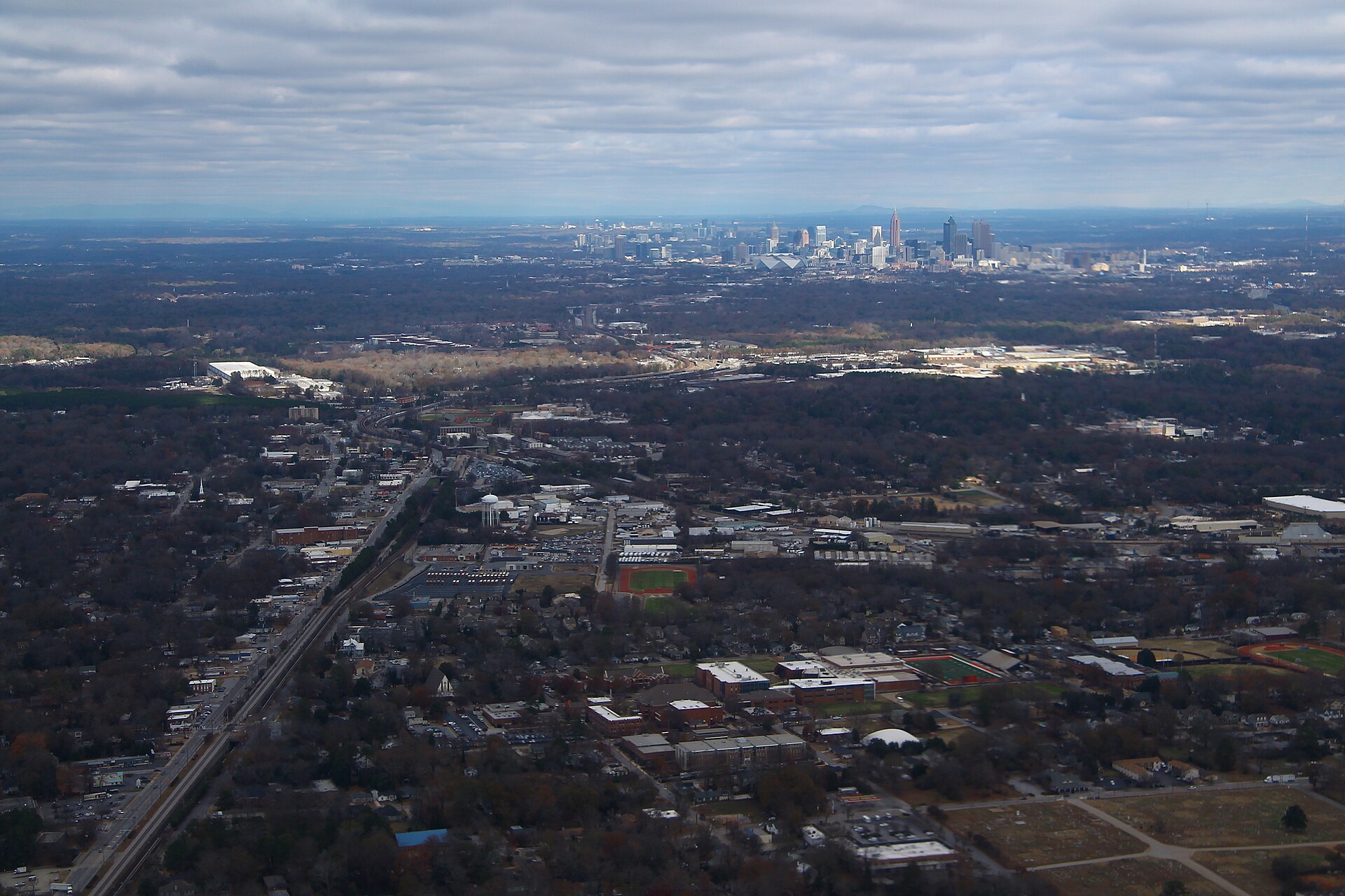 Atlanta after Takeoff - US29 and Rail (49563084798).jpg — East Point, Georgia