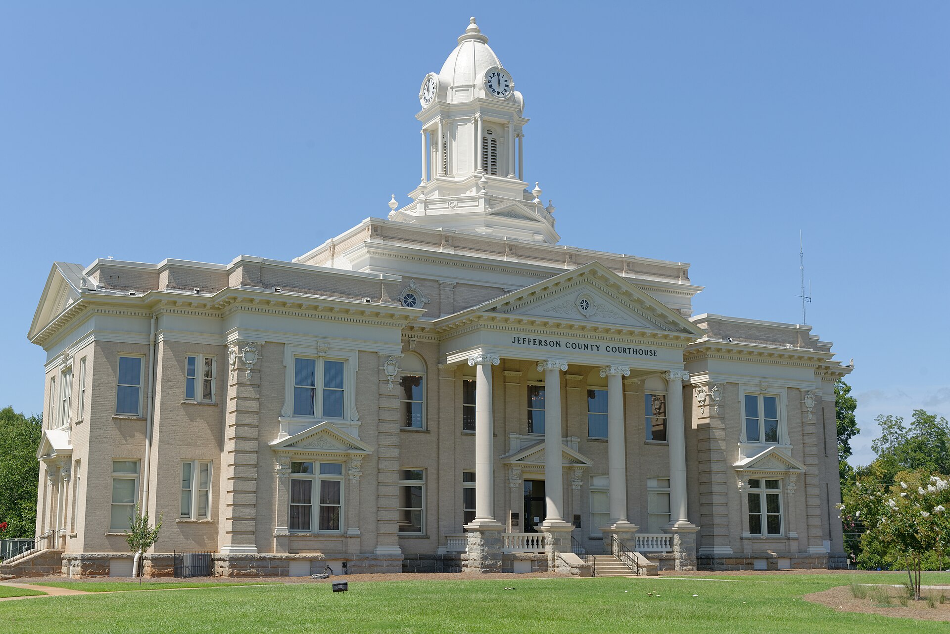 Jefferson County Courthouse, Louisville, Georgia, US This is an image of a place or building that is listed on the National Register of Historic Places in the United States of America.