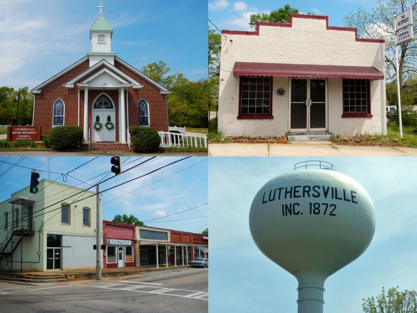 This is a series of photos that I shot of Luthersville, Georgia and personally assembled into this photo collage.
