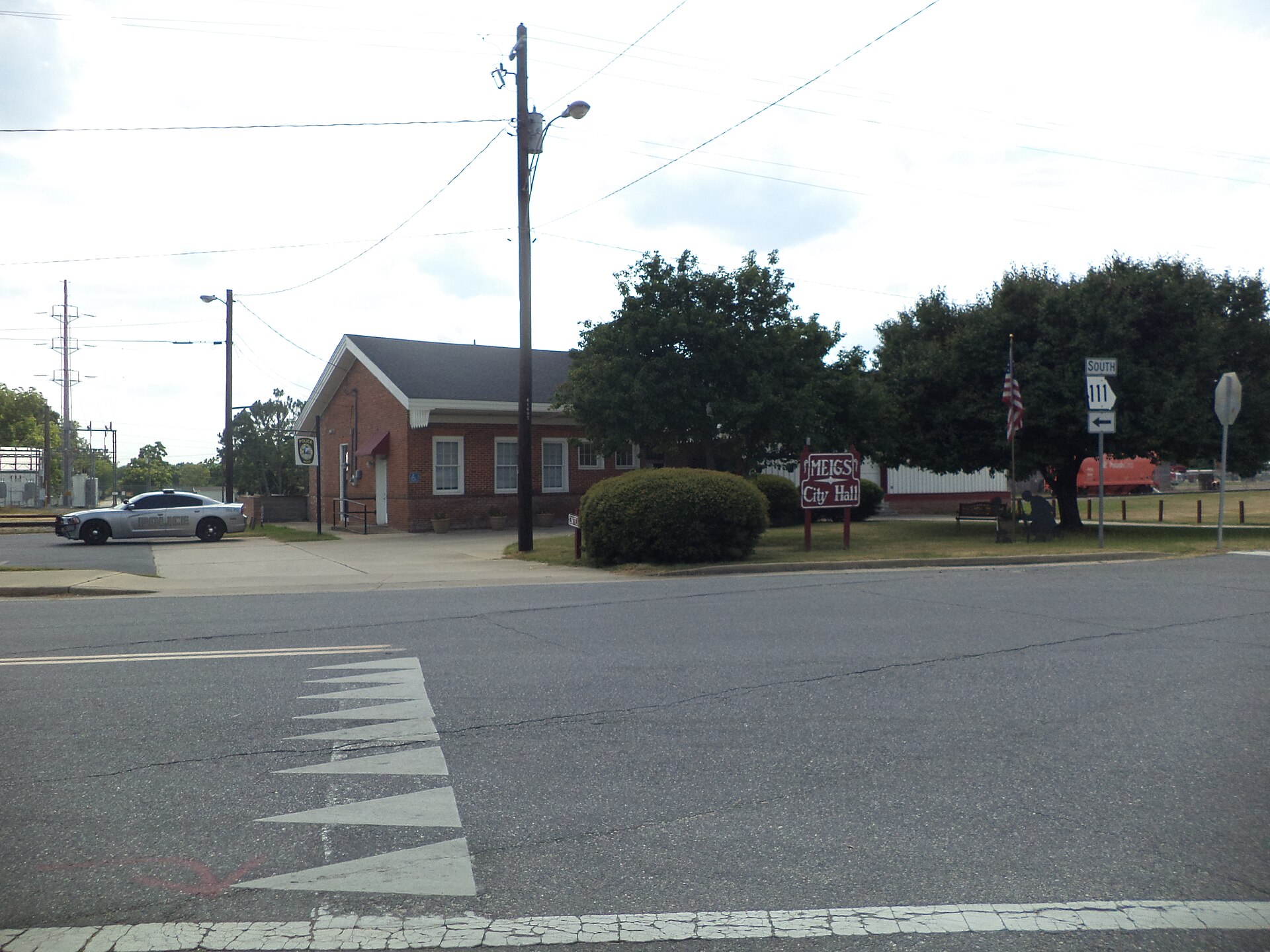 Meigs City Hall, Police Station, 1006 Depot St, Meigs, Thomas County, Georgia