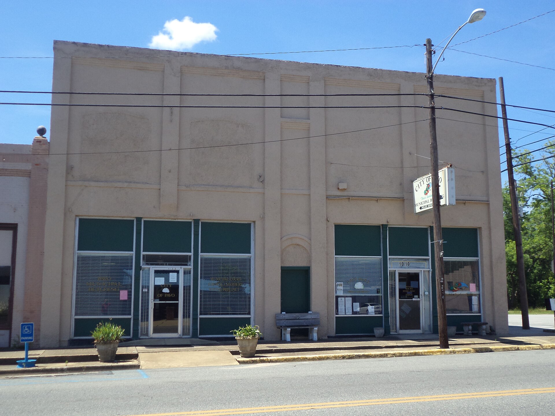Pavo City Hall Municipal Building, Thomas County, Georgia