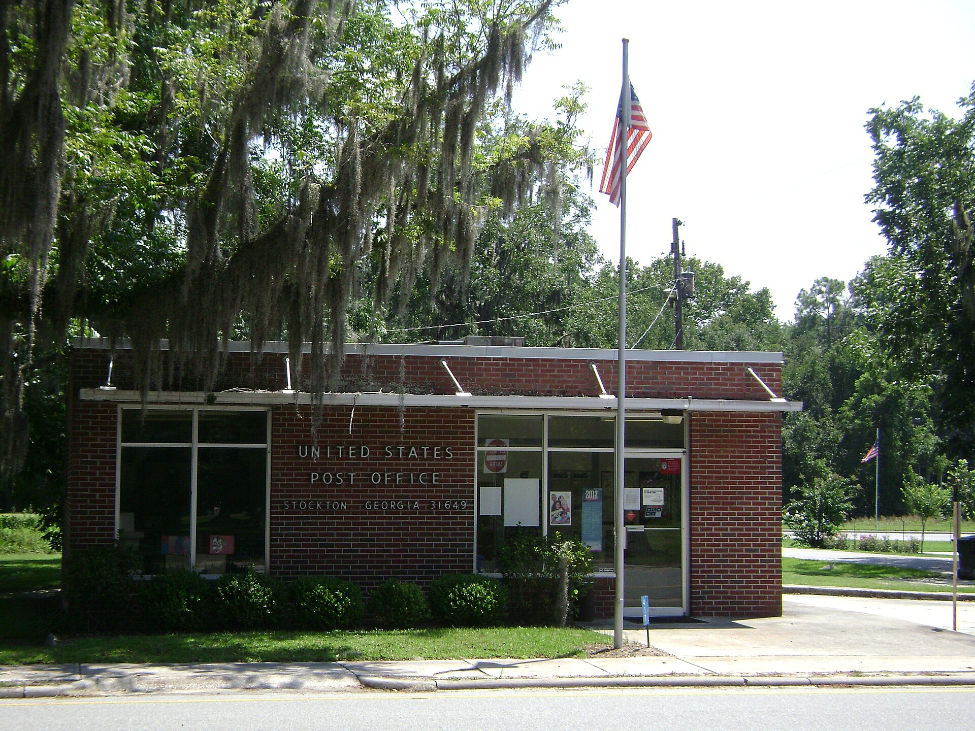 Stockton Post Office in Stockton, Lanier County, Georgia