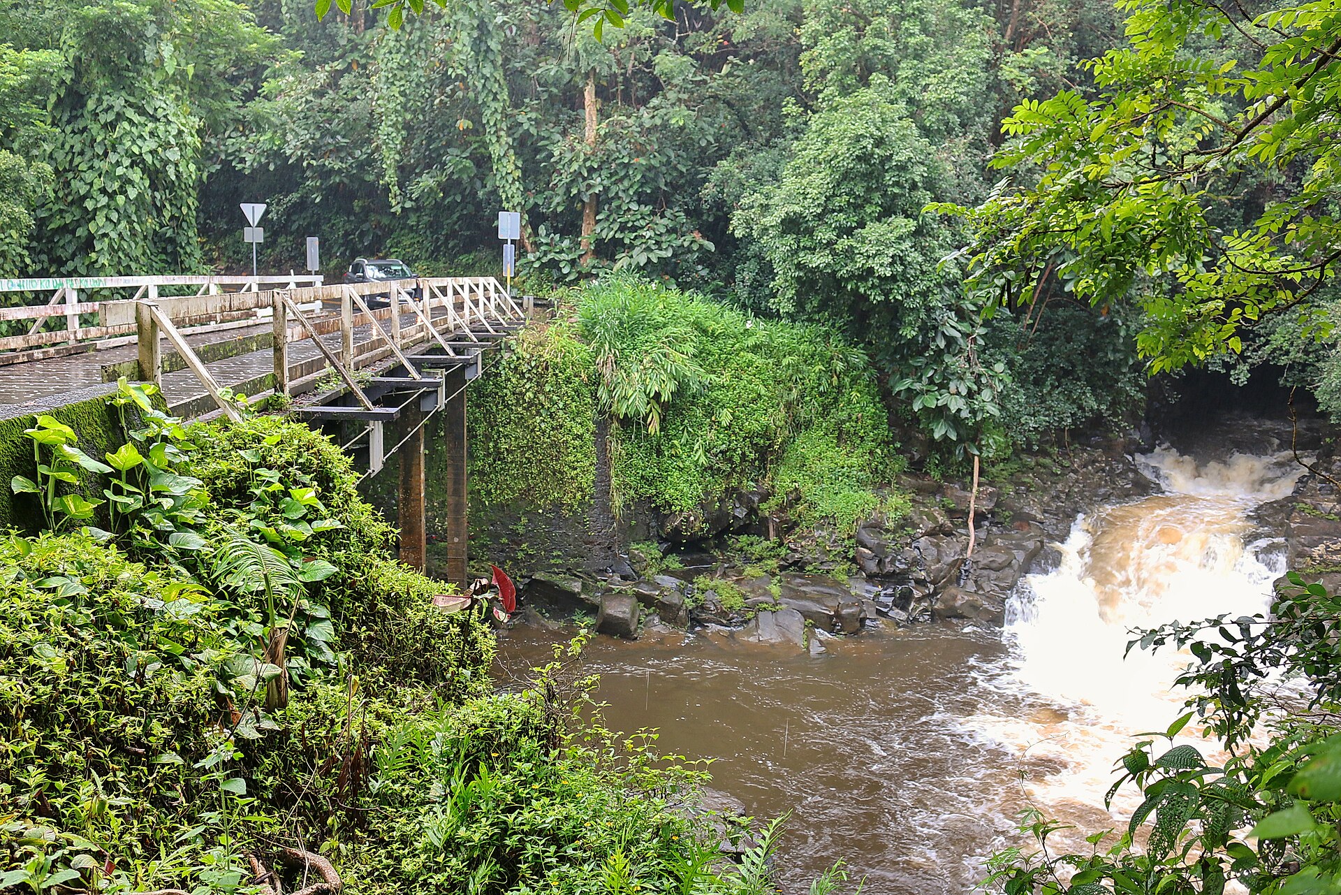 Old Mamalahoa Hwy & Kawainui Stream, Pepeekeo, Big Island, Hawaii, United States