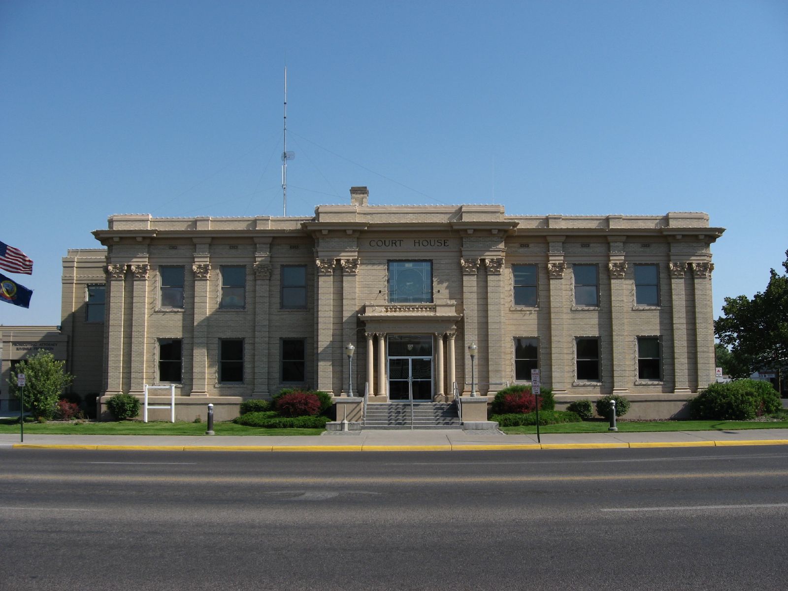 The Madison County Courthouse — in downtown Rexburg, Madison County, Idaho.
