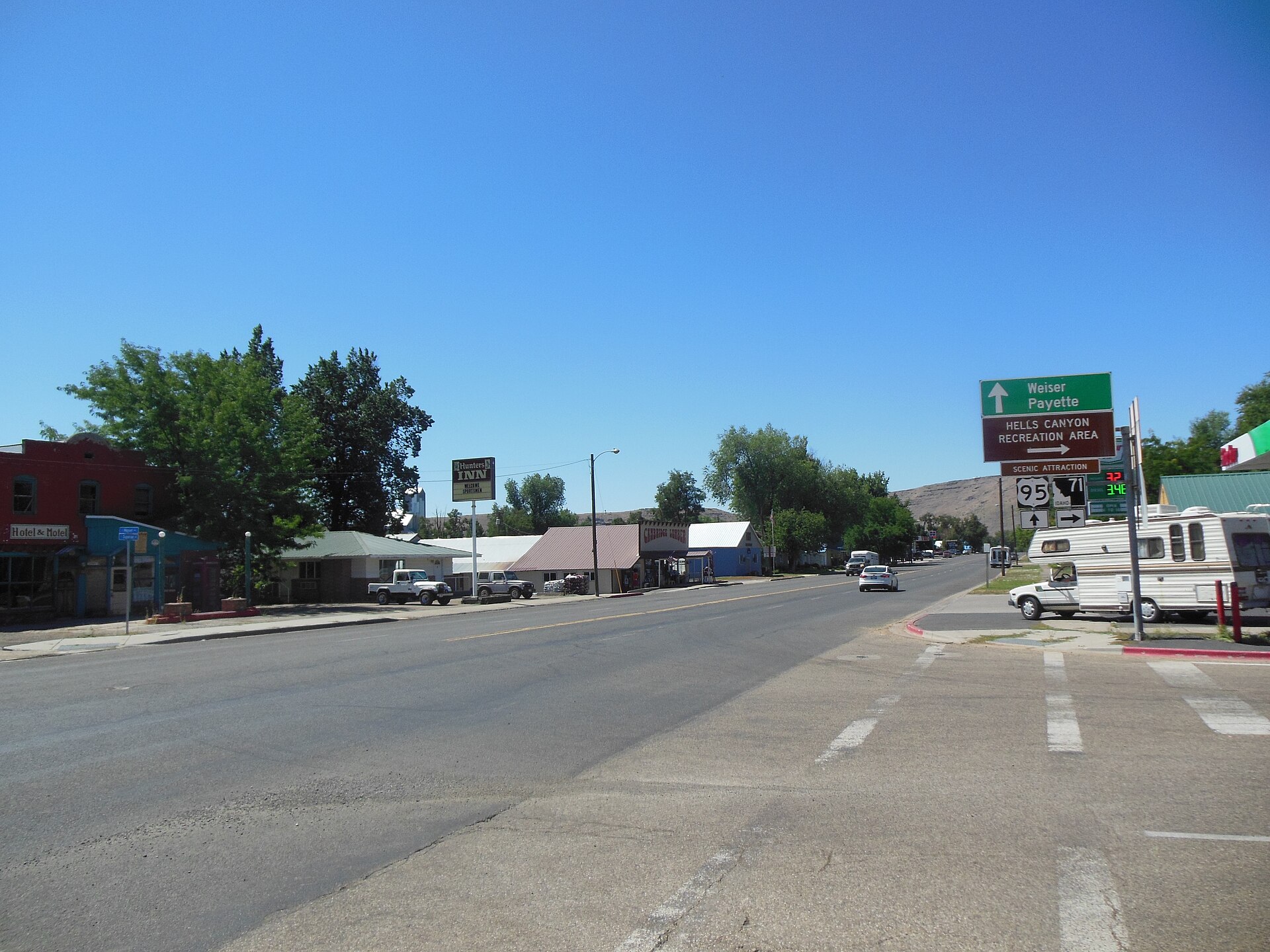 Superior Street in Cambridge, Idaho, USA