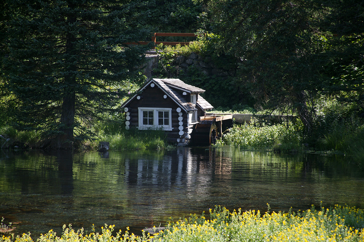 Mill of Johnny Sack Cabin at Big Springs, Island Park, Idaho