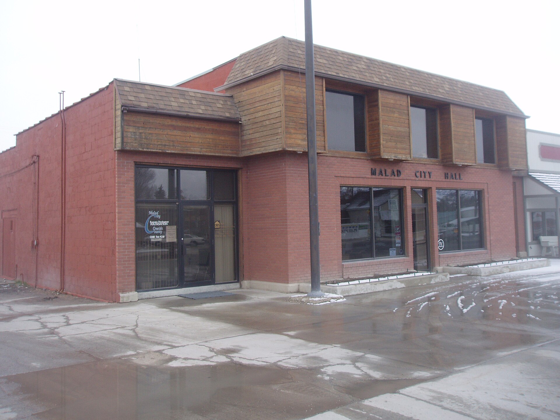 Malad City Hall, Malad, Idaho, United States.