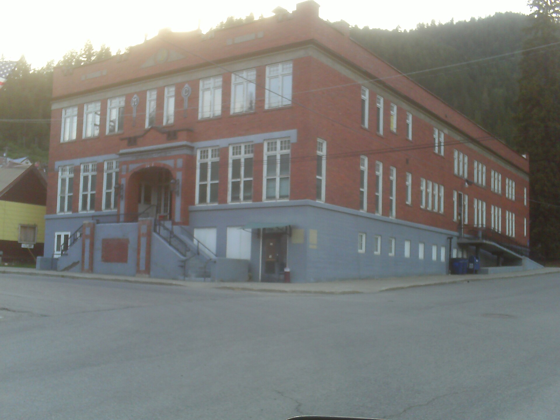 morning club built 1921 mullan idaho, restored and on historical registry.