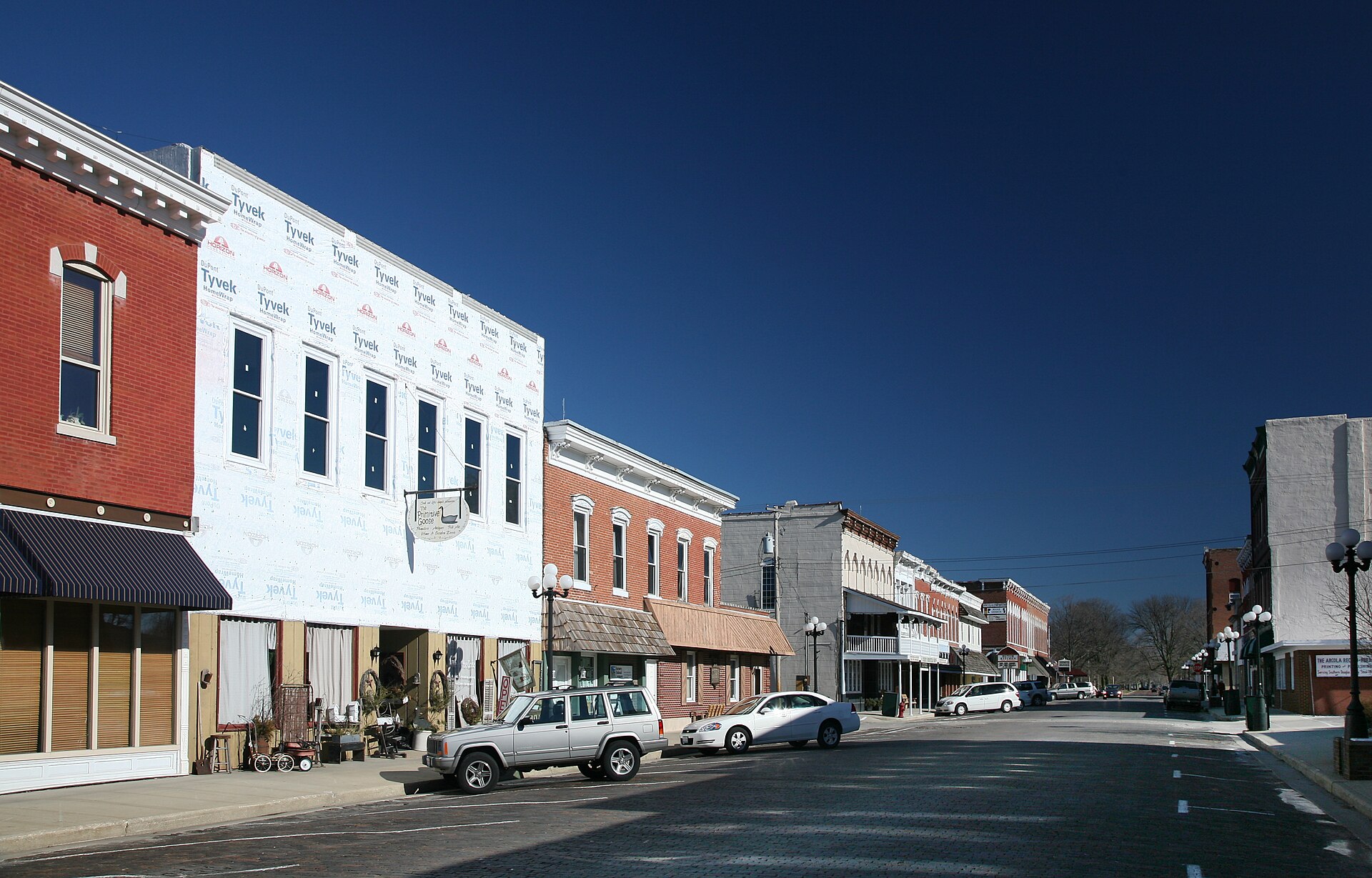 Main Street in Arcola, Illinois