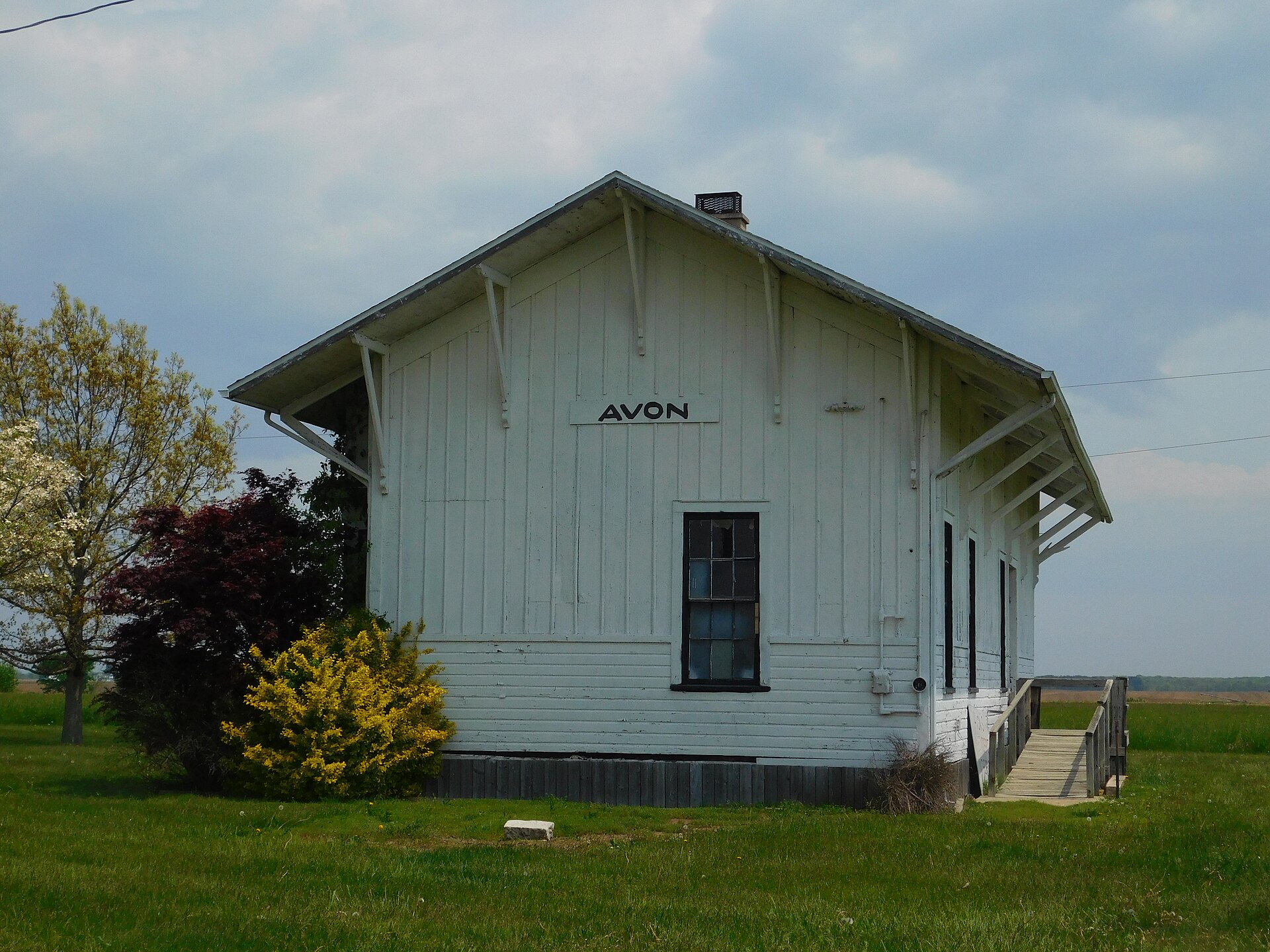 Railway station in Avon, Illinois