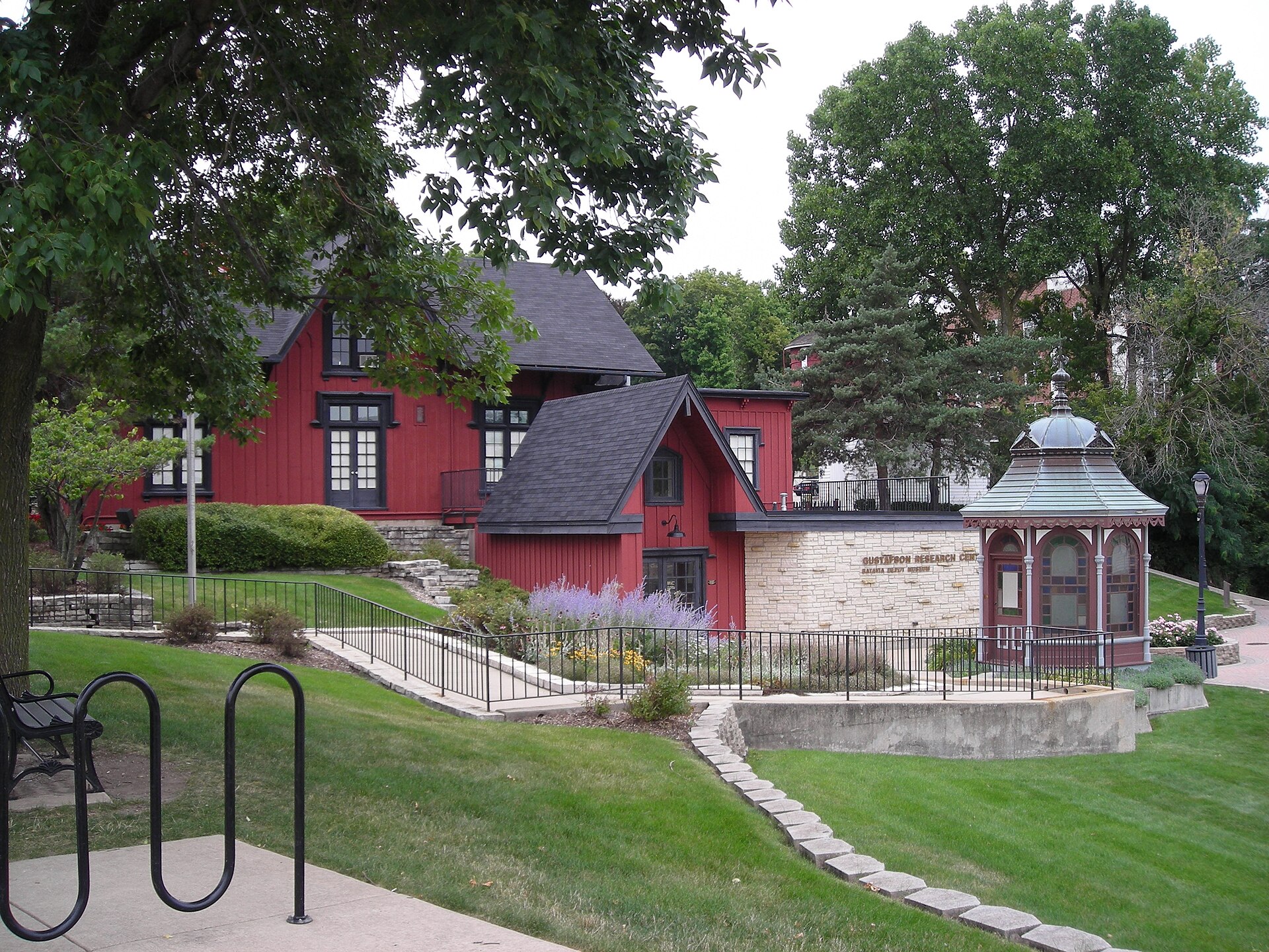 Railway station in Batavia, Illinois