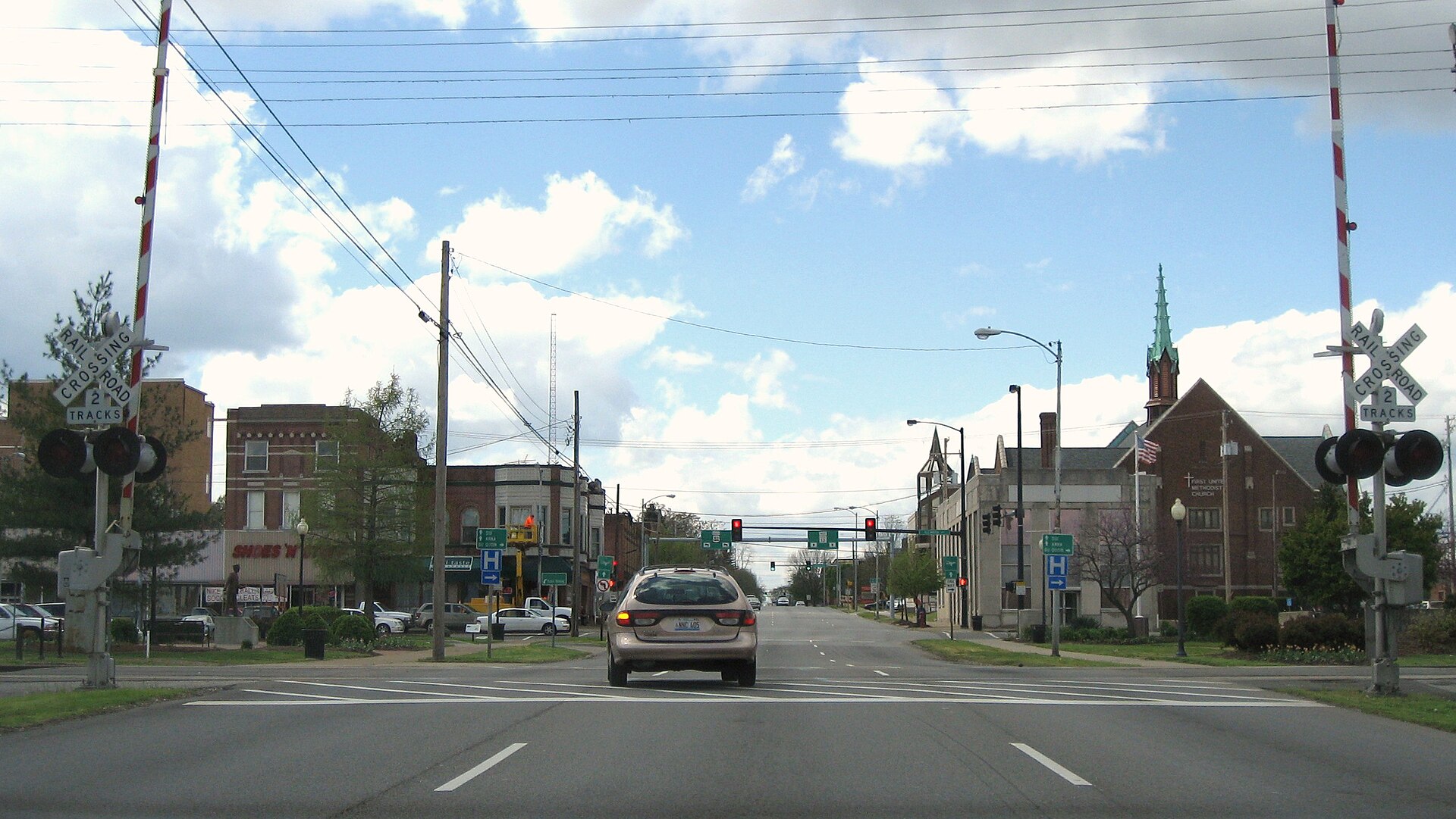 Main Street in Carbondale, Illinois