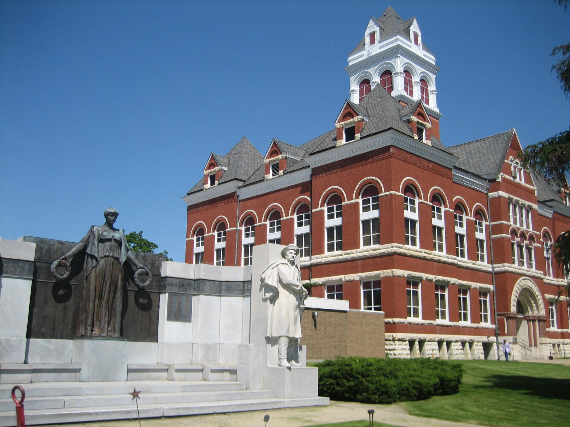 Old Ogle County Courthouse Oregon, Illinois, courthouse square.