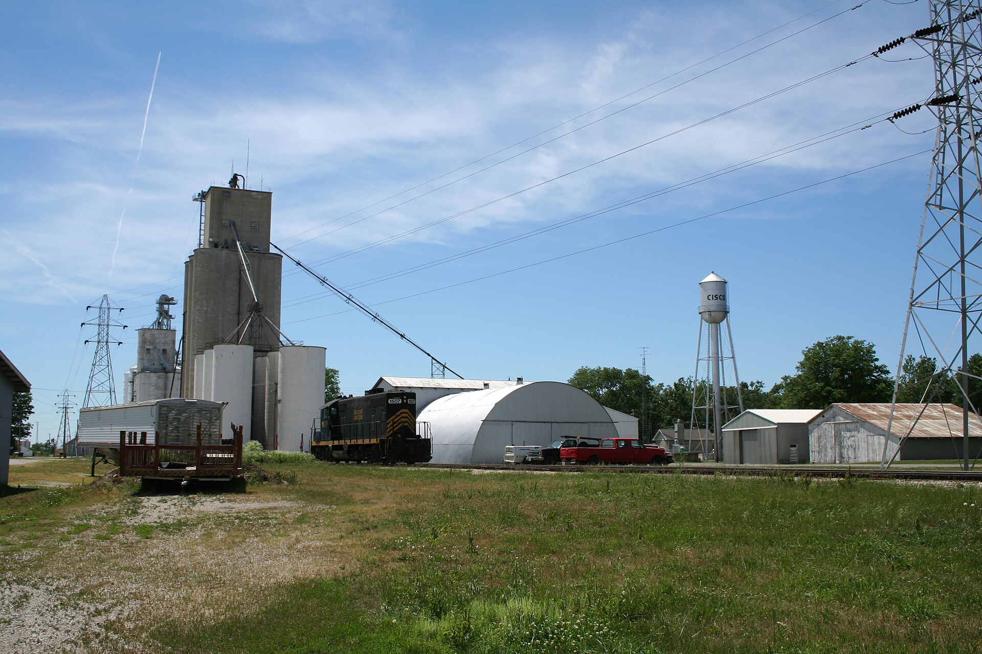 Cisco Illinois Water Tower and Grain Elevator
