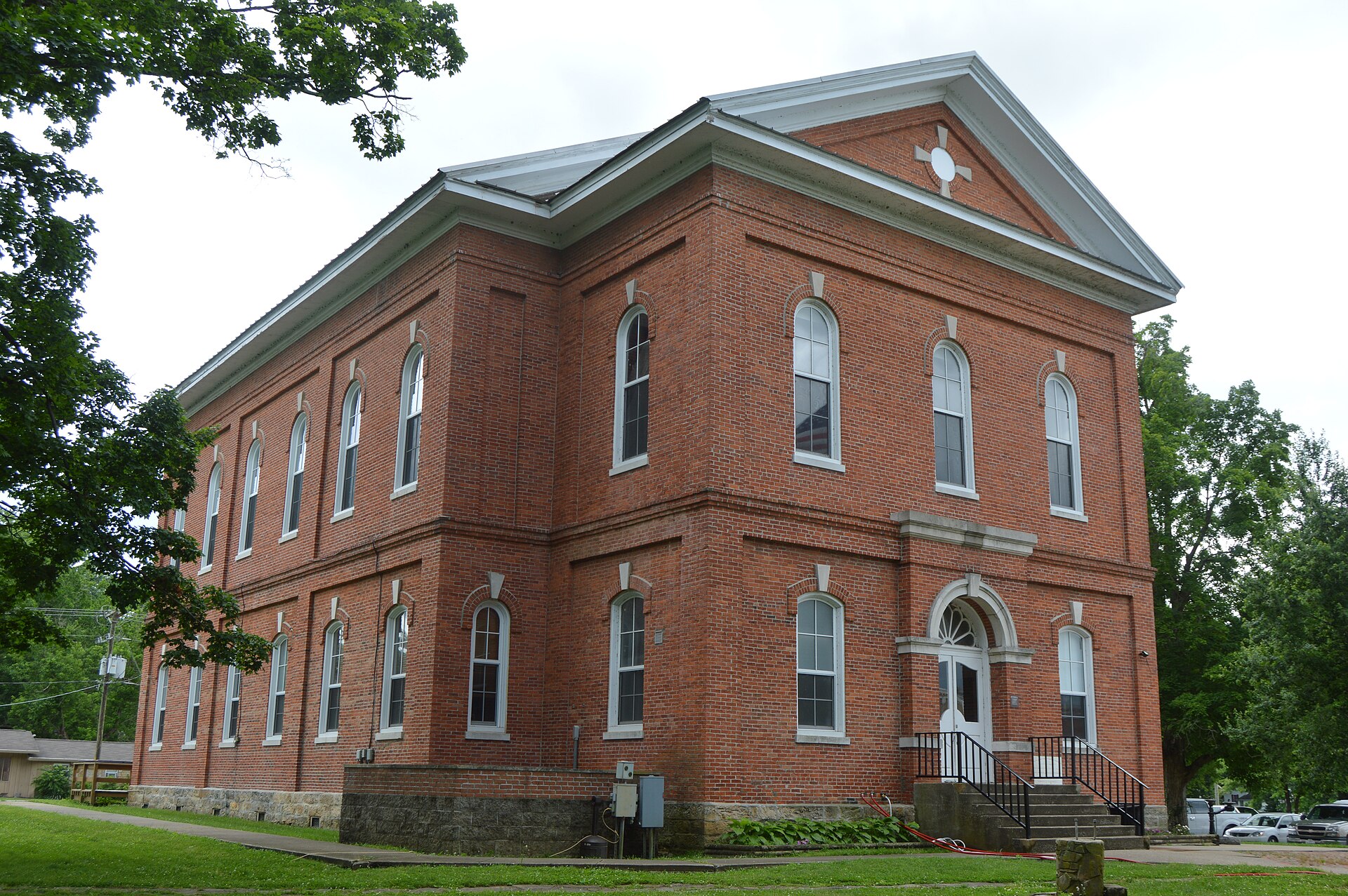 Front and eastern side of the Pope County Courthouse, located at 310 E. — Illinois