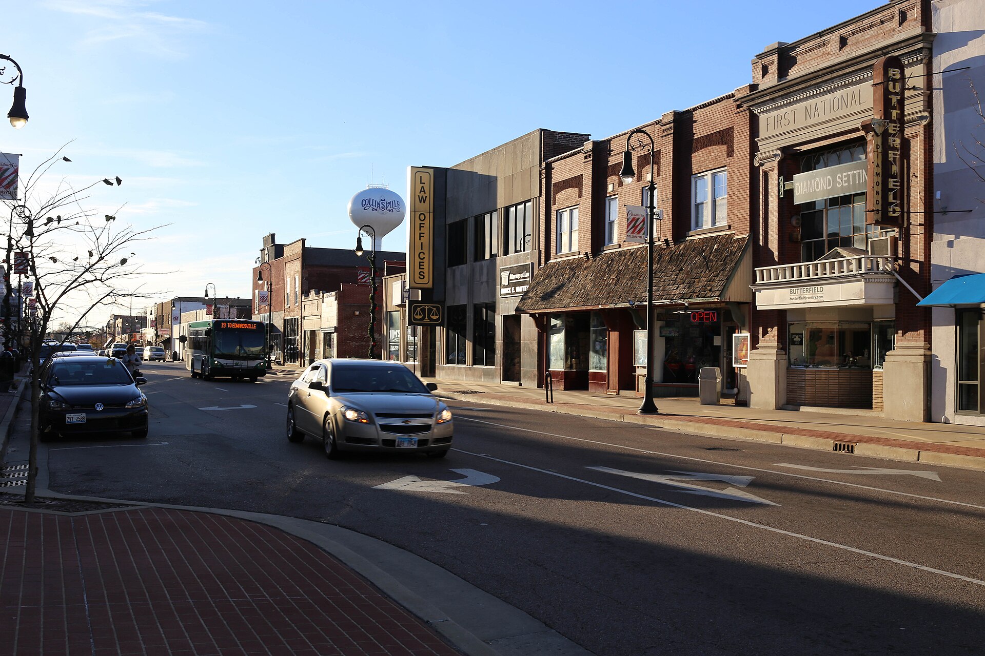 Main Street in Collinsville, Illinois