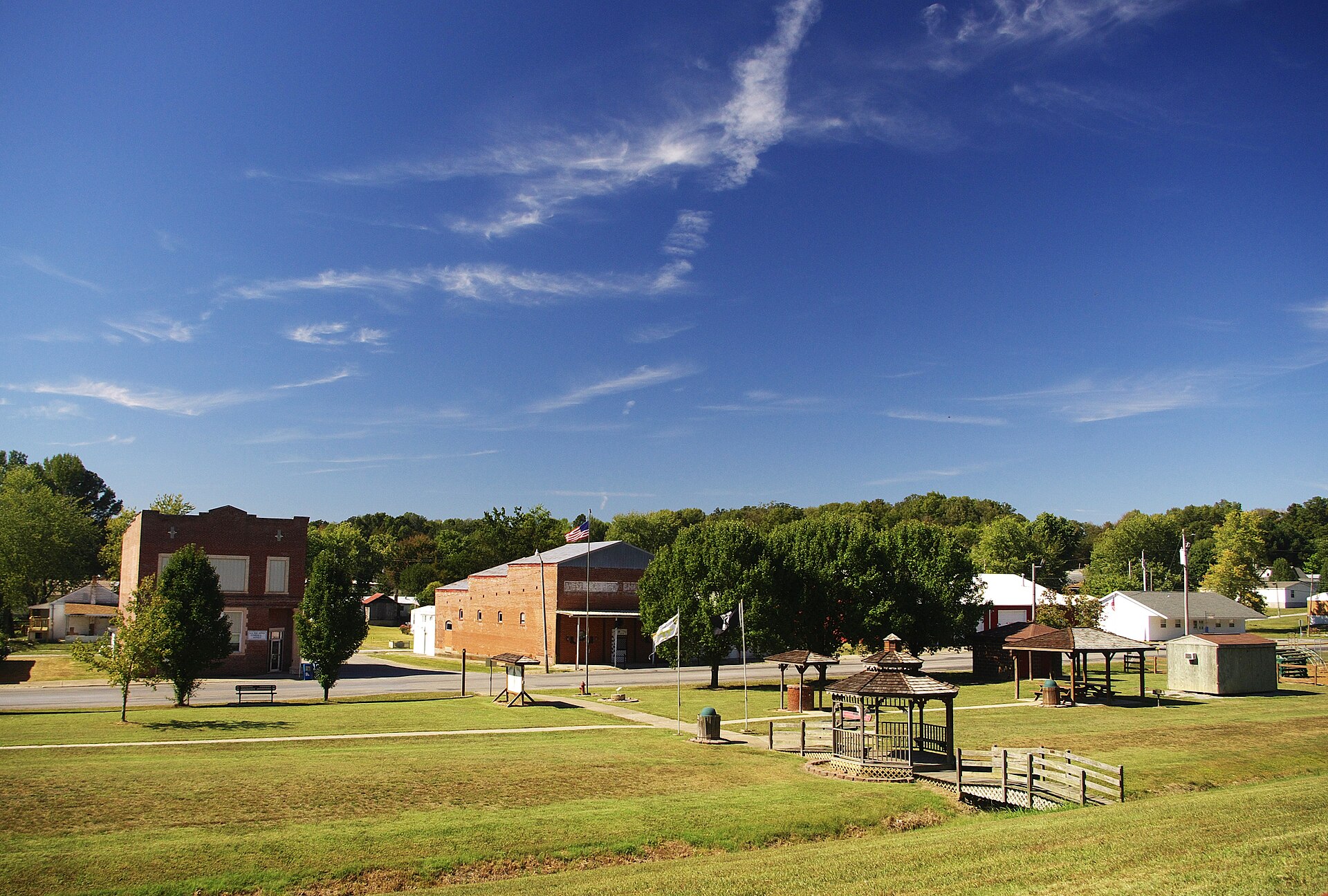 Cypress, Illinois, United States, viewed from Railroad Street.