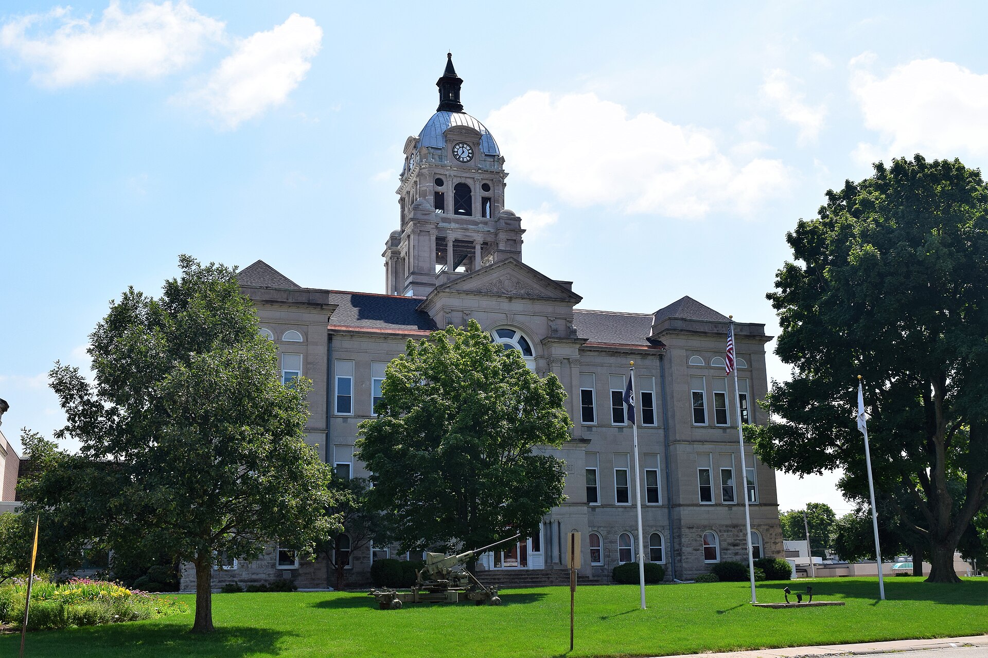 The Woodford County Courthouse in Eureka, Illinois, the county seat of Woodford County.