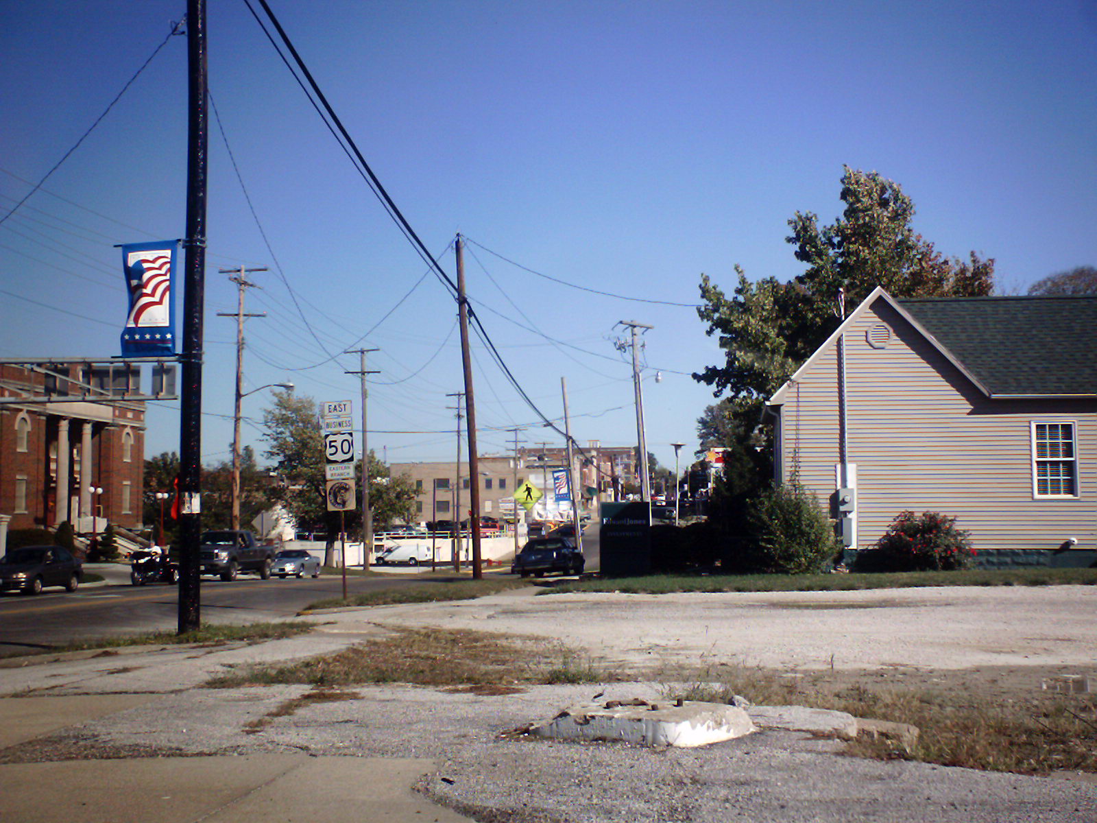 Looking down State Street, Lawrenceville, Illinois