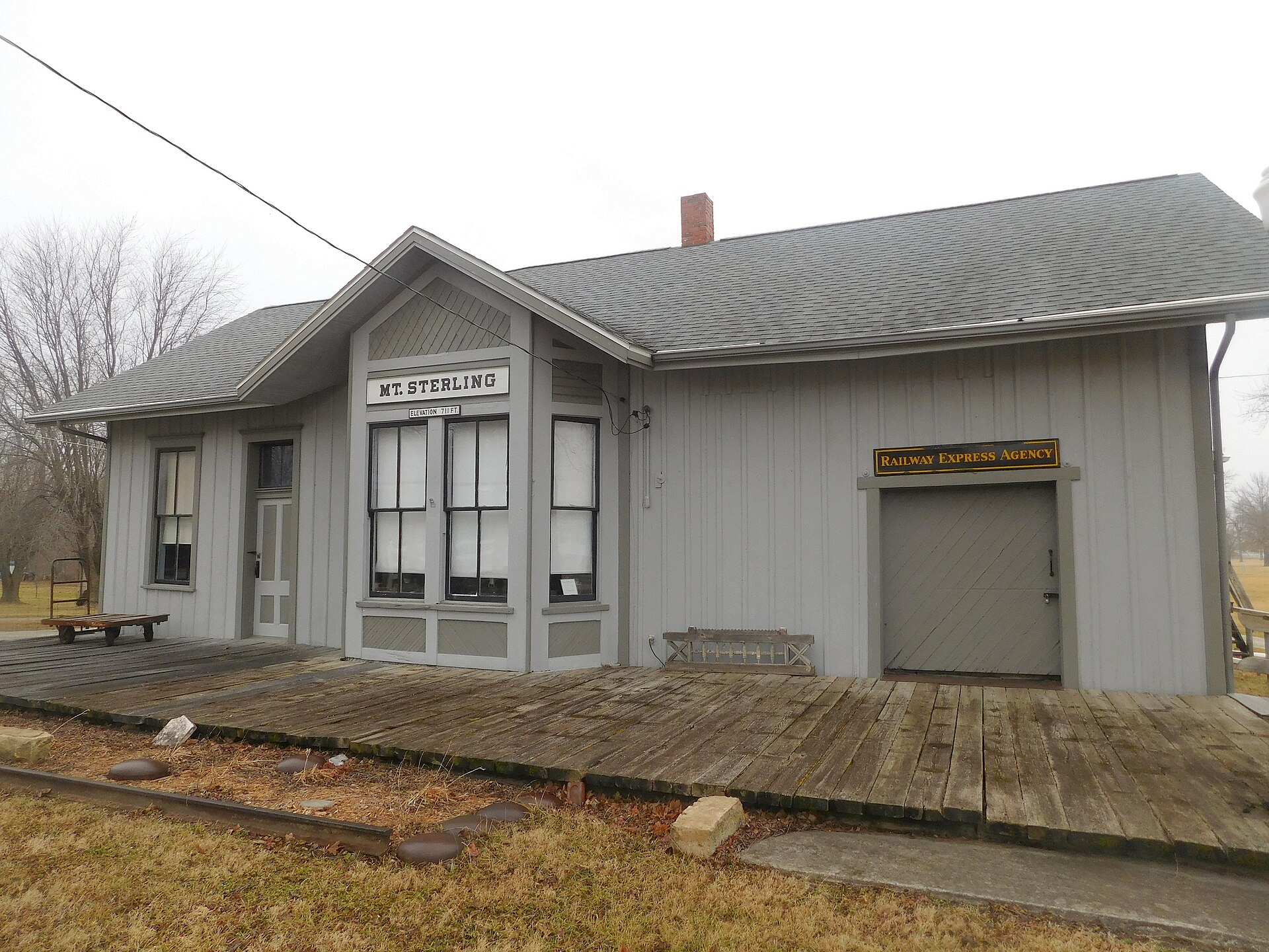 Railway station in Mount Sterling, Illinois