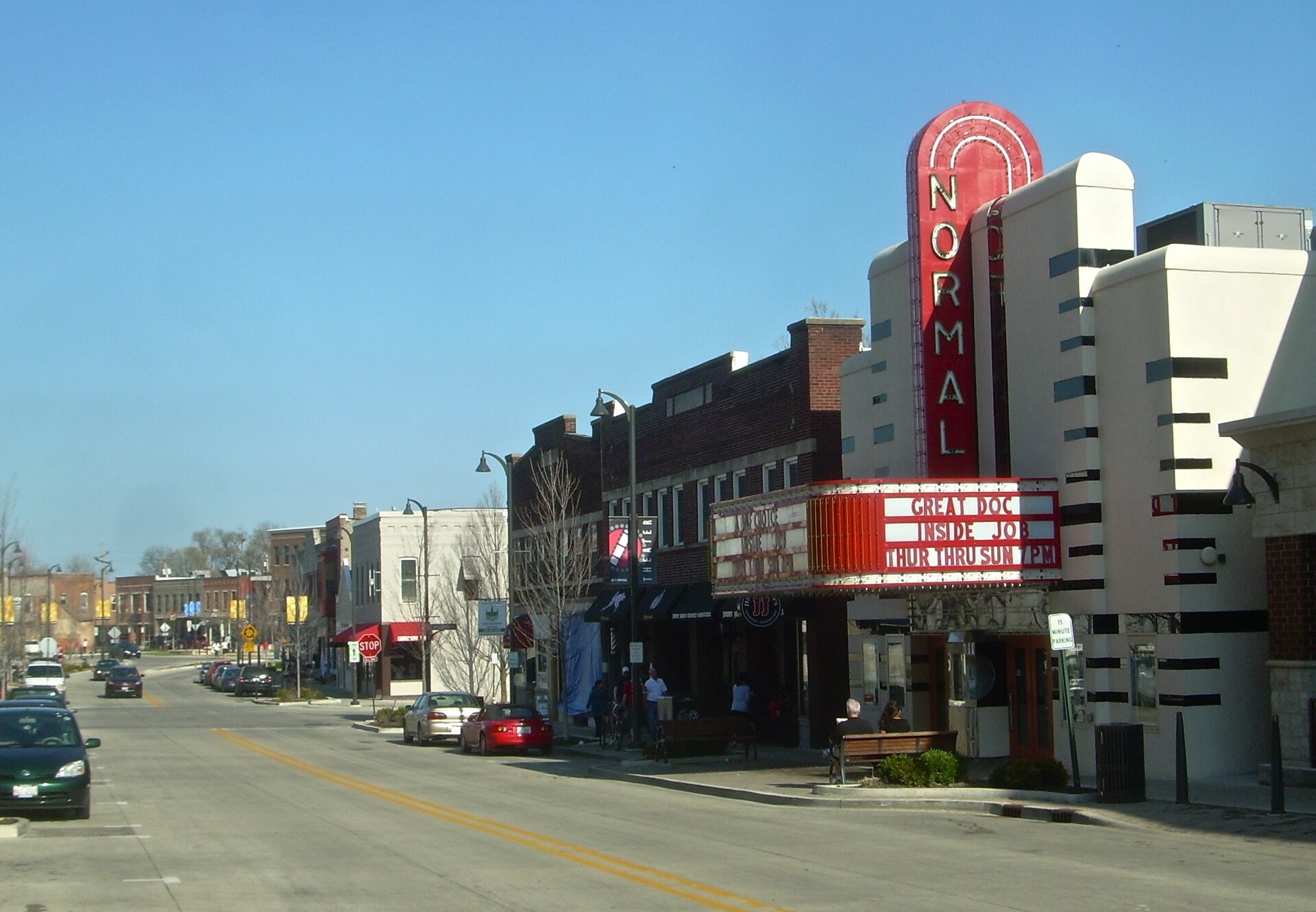 Street scene in Normal, Illinois