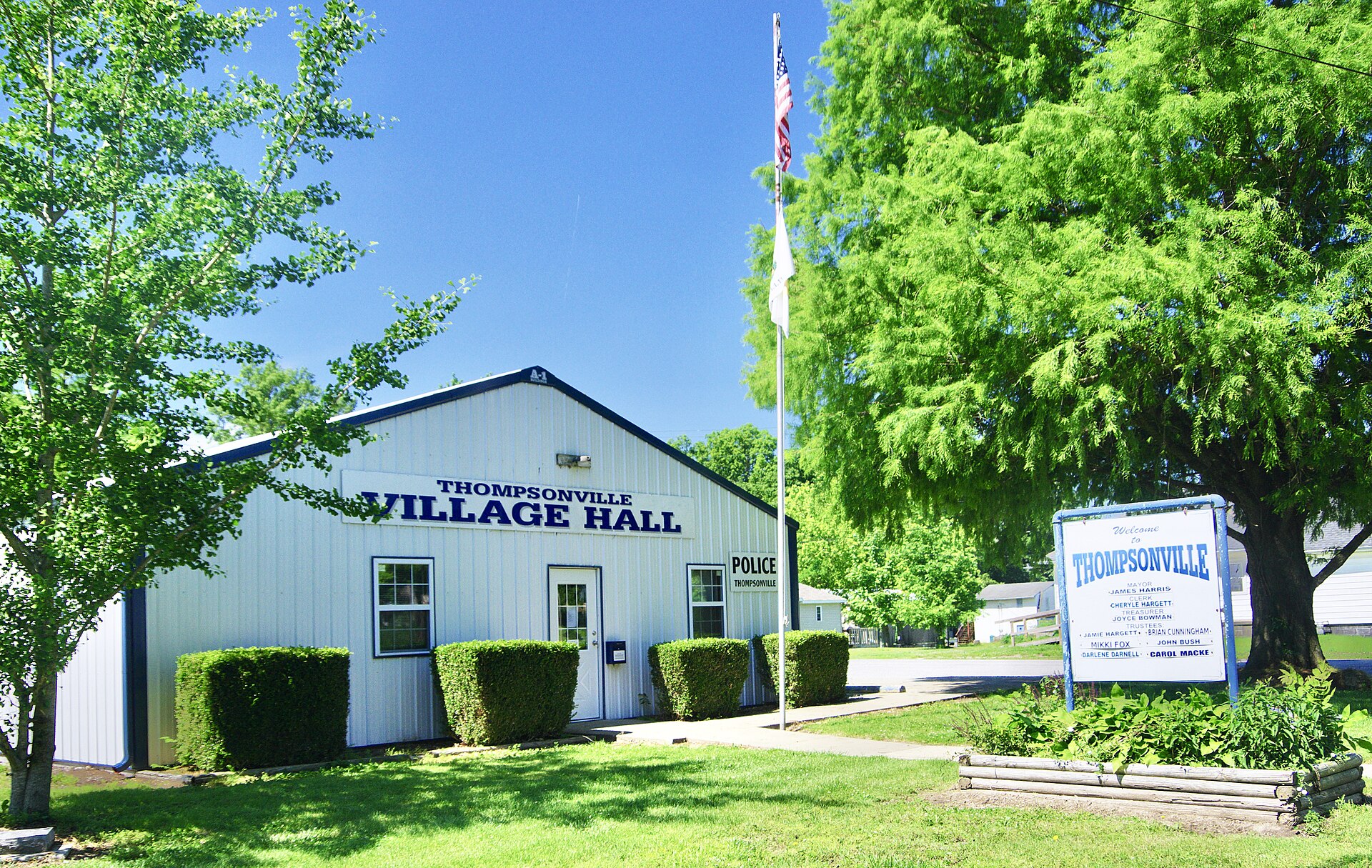 Village Hall in Thompsonville, Illinois, United States