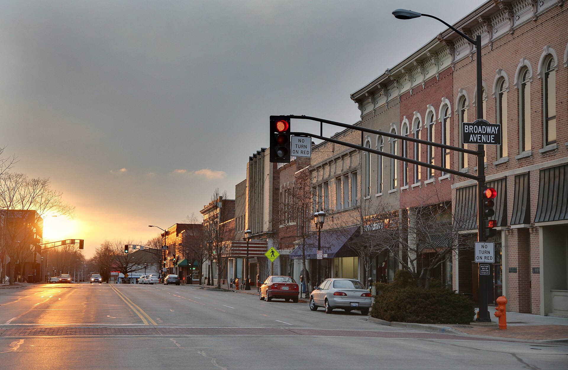 Main Street in Urbana, Illinois