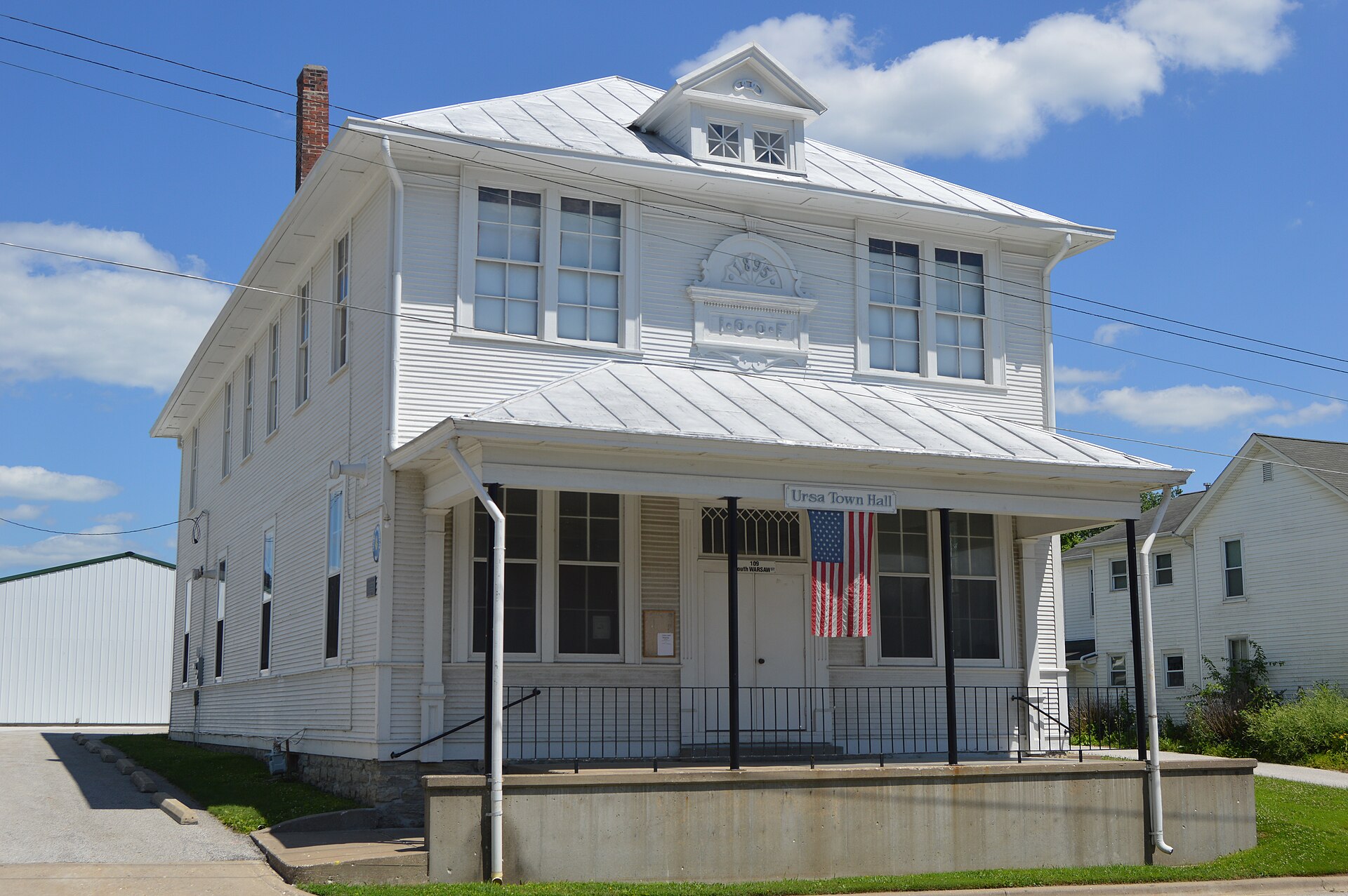 Town hall in Ursa, Illinois