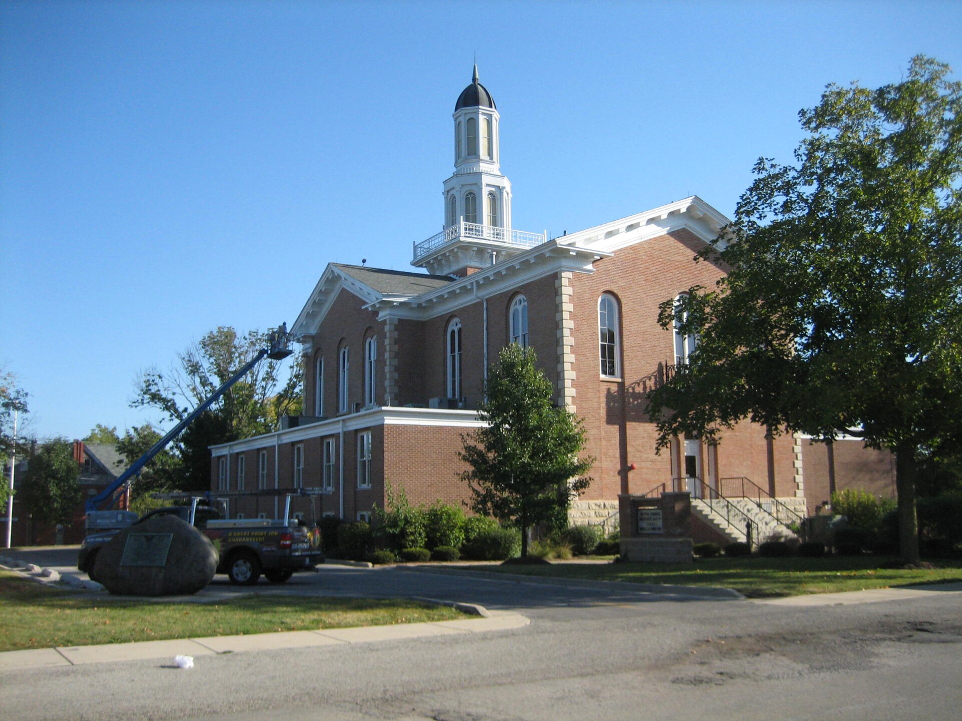 Kendall County Courthouse, Yorkville, Illinois, USA. U.S. National Register of Historic Places.