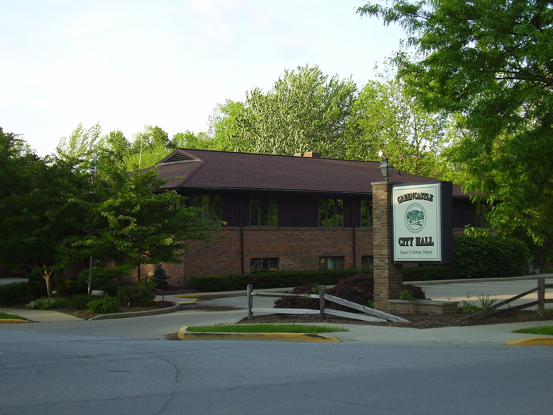 City hall in Greencastle, Indiana