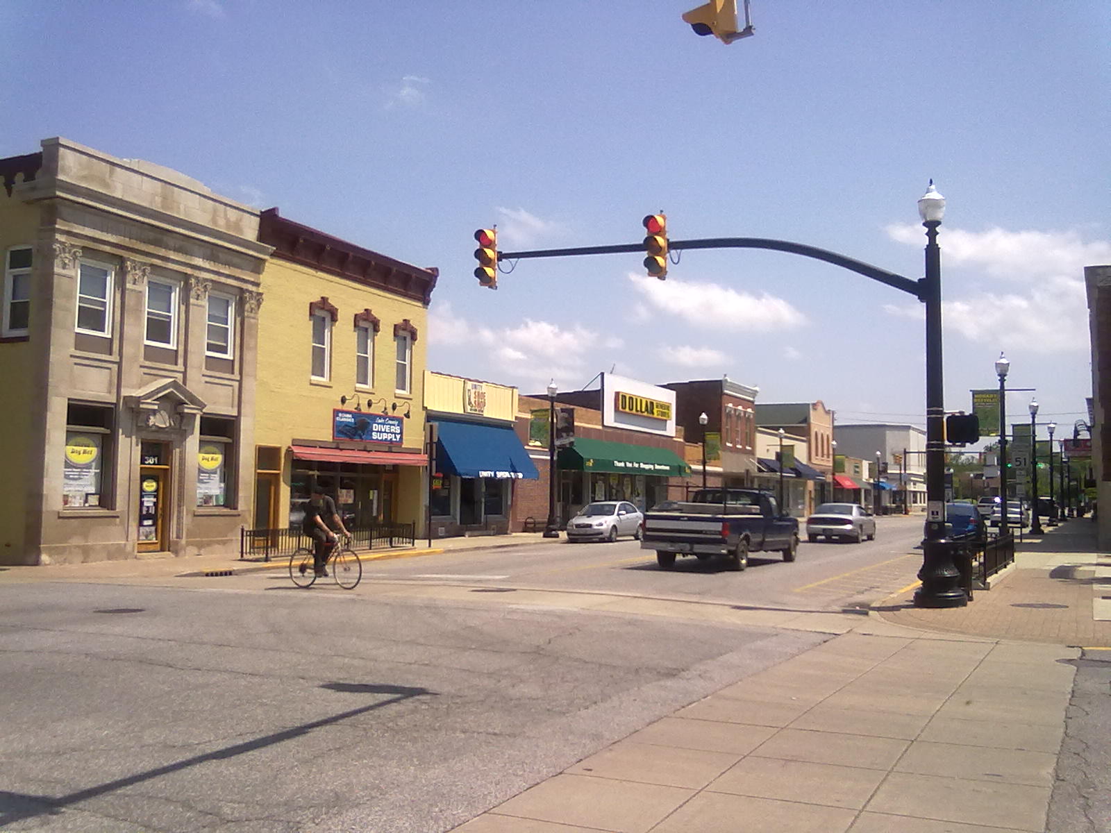 Main Street in Hobart, Indiana