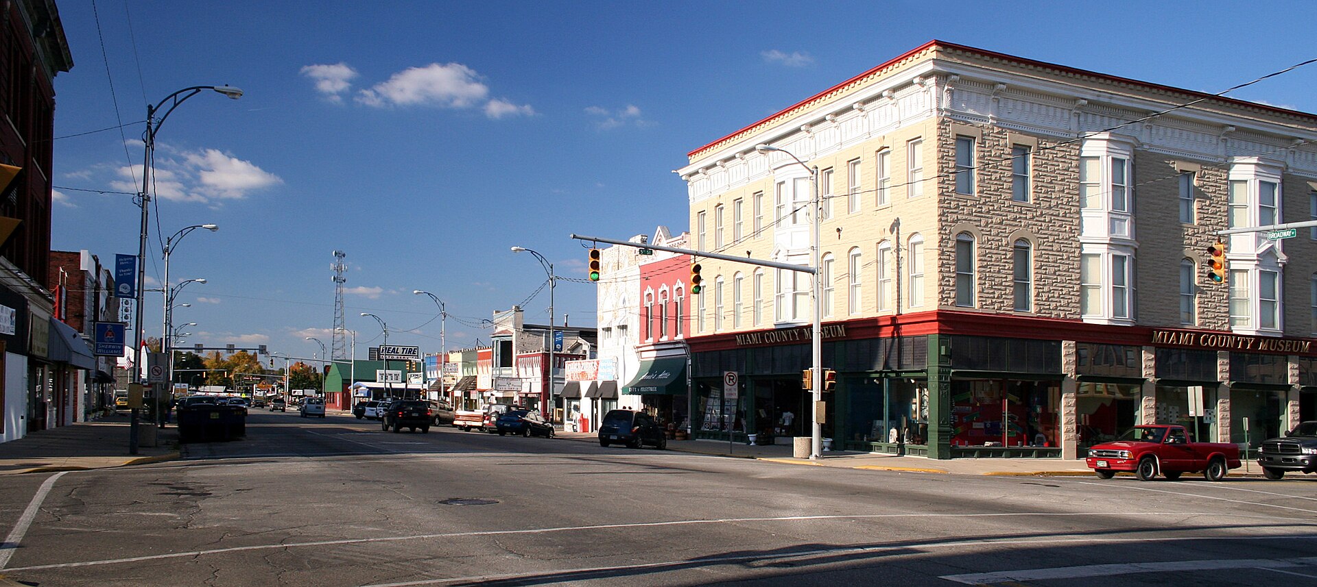 Downtown streets in Peru, Indiana