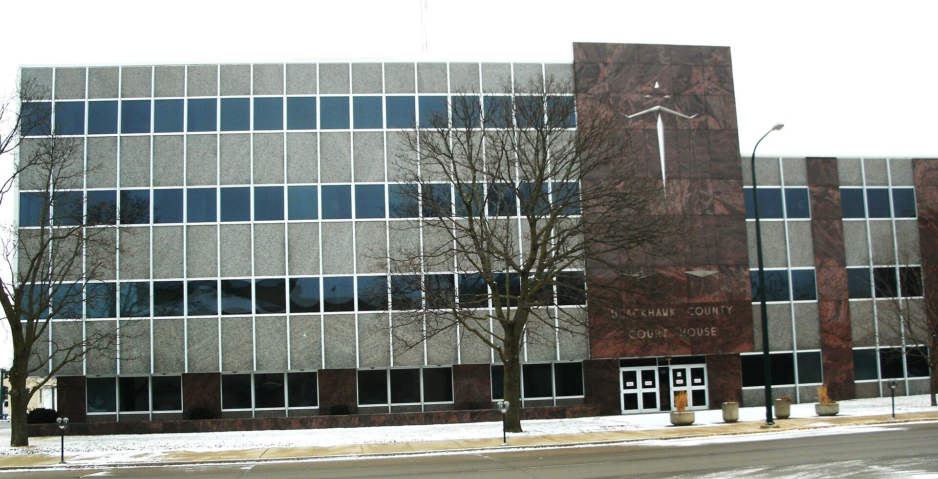 Black Hawk County Courthouse located at 316 East 5th Street in Waterloo, Black Hawk County, Iowa