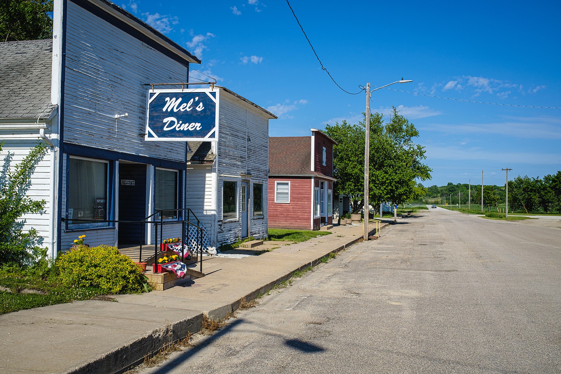 Looking east on 330th Street — Brayton, Iowa