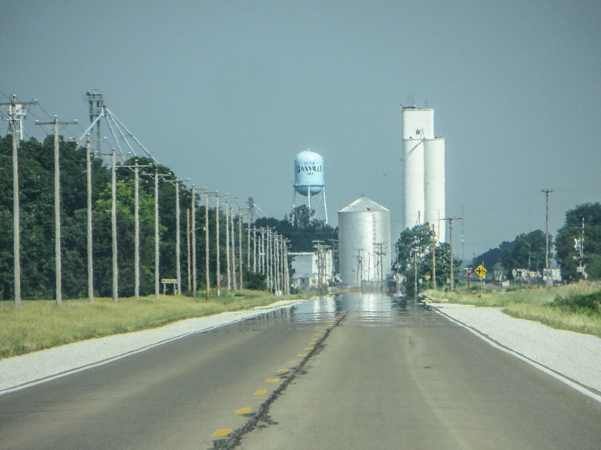 Danville, Iowa. Photo is taken from U.S. Route 34 Business.