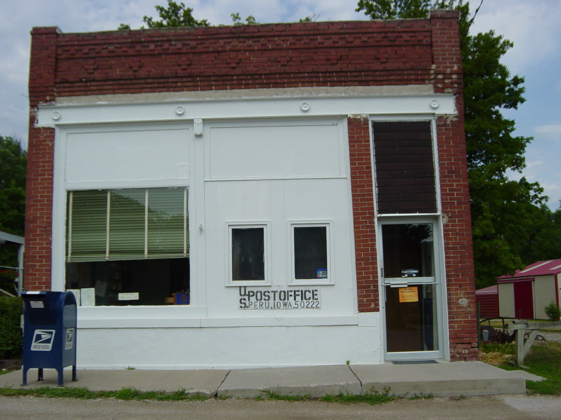 As of November 2011, the East Peru, IA Post Office is closed. — Iowa