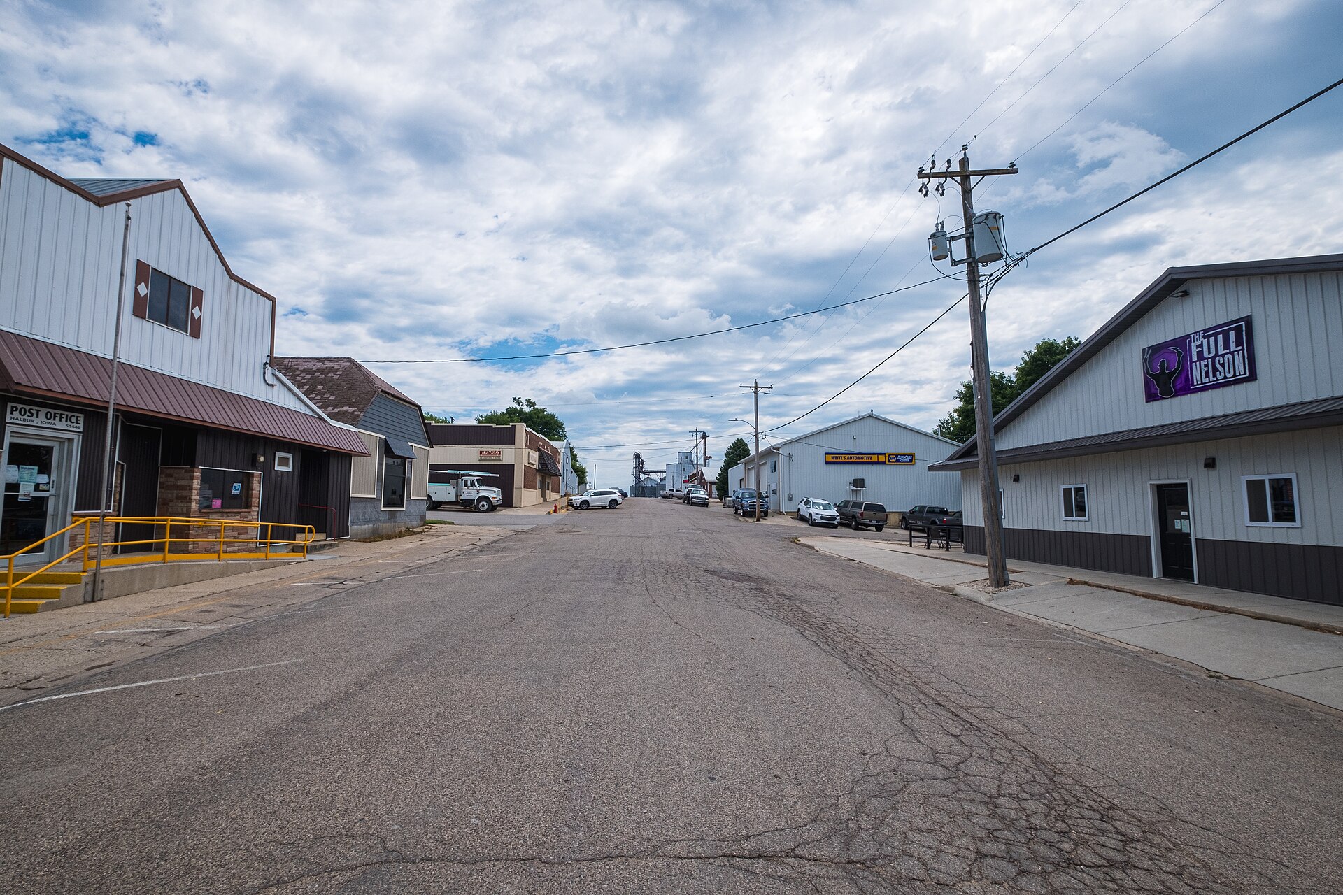 Looking East on 2nd Street. — Halbur, Iowa
