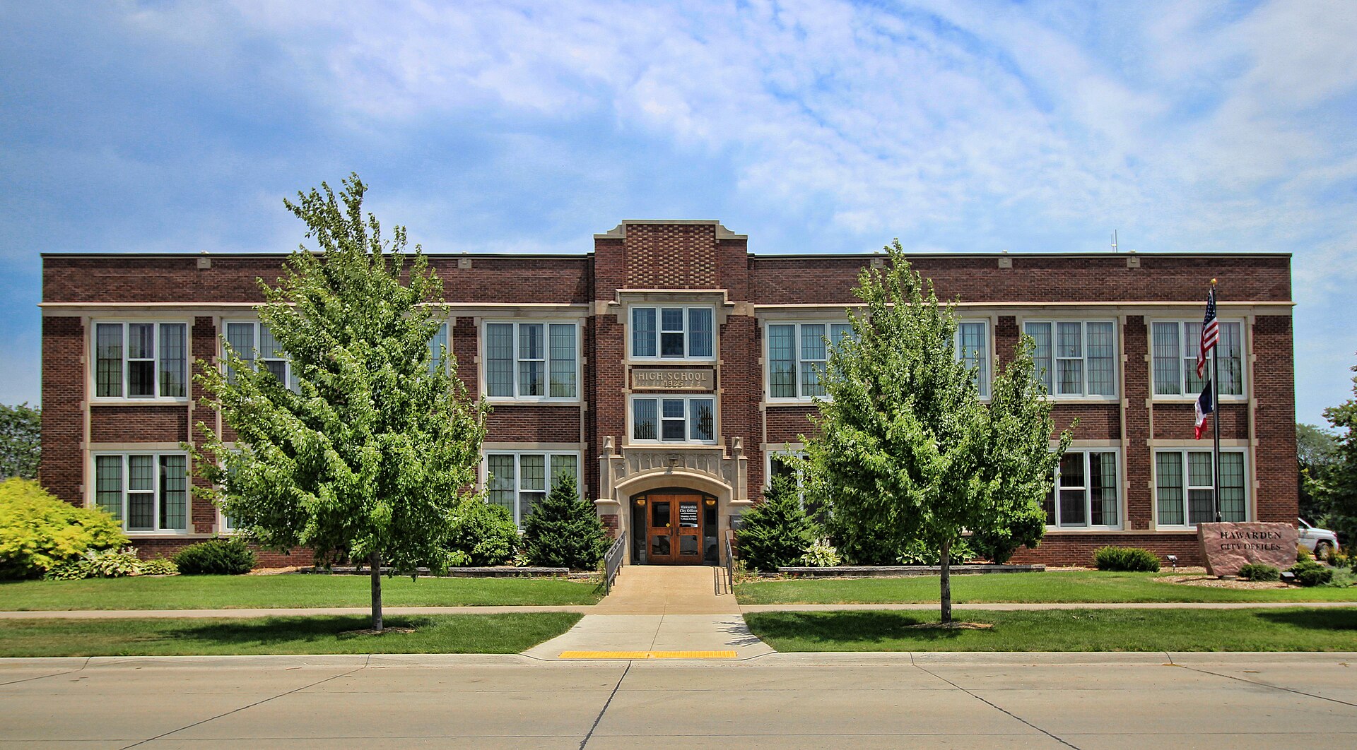 Photo of City Hall in Hawarden Iowa