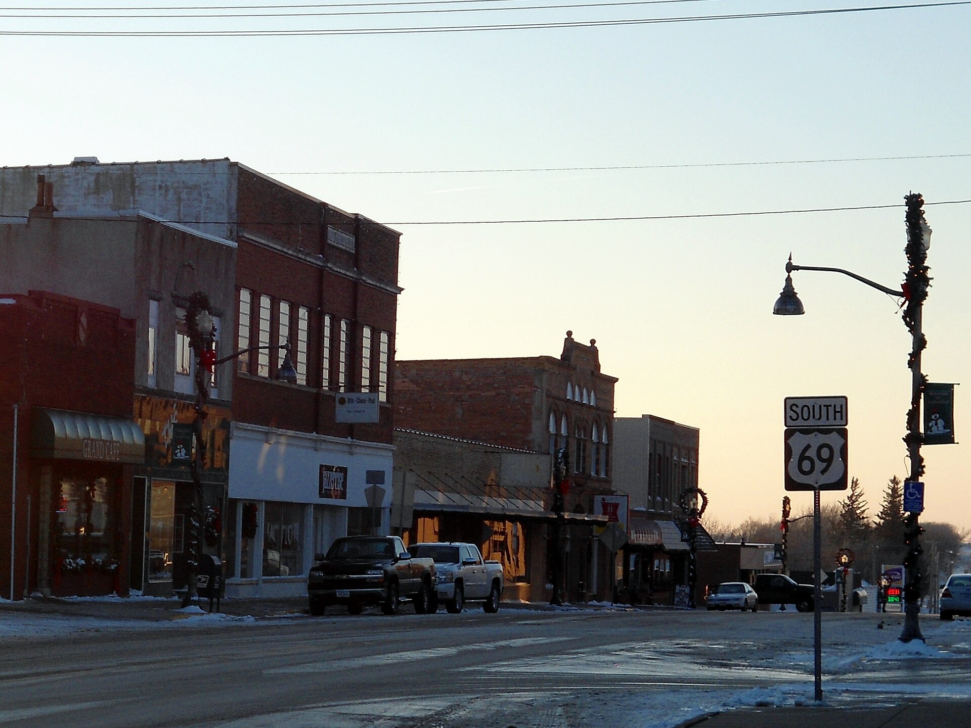 US 69 in Lake Mills, IA — Iowa