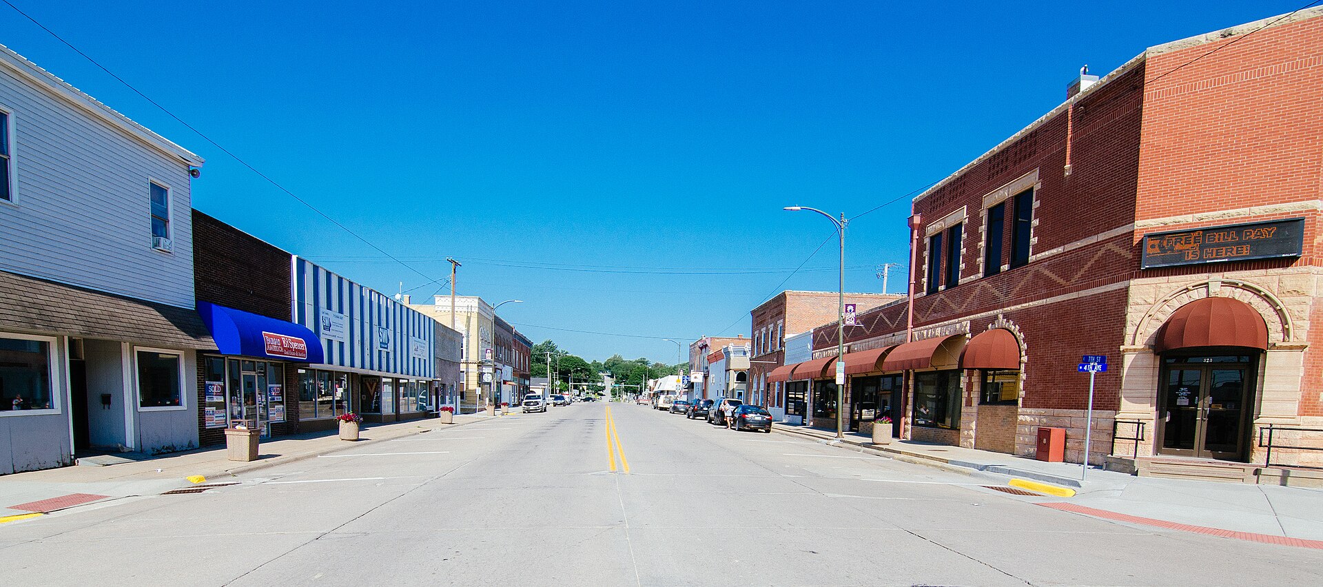 The Lincoln Highway in downtown — Logan, Iowa