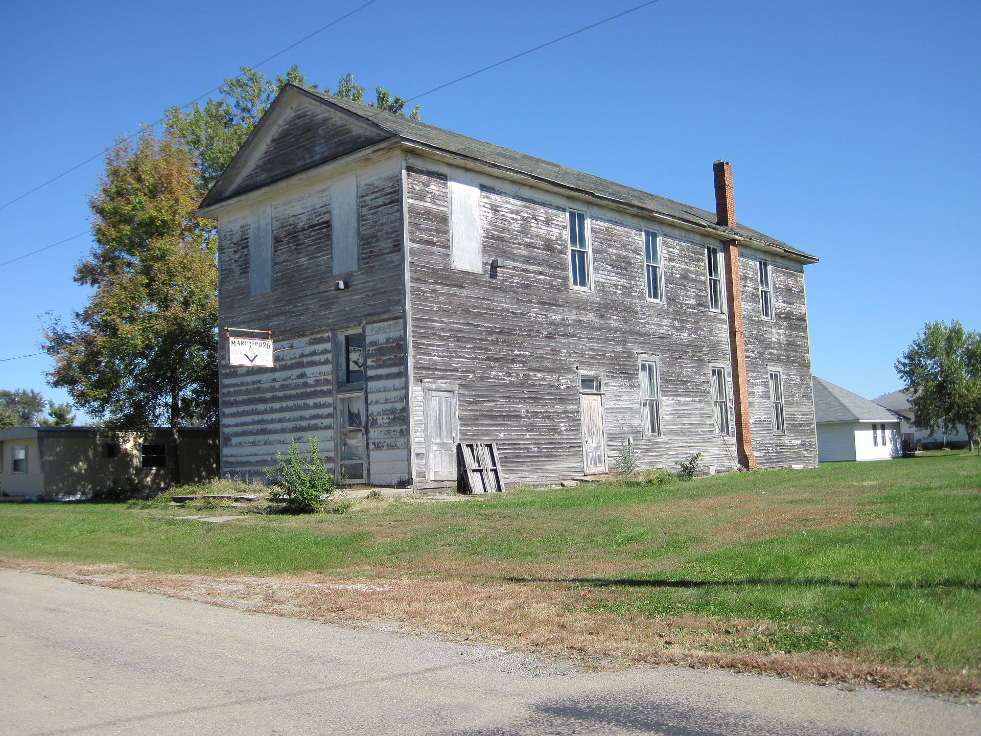 Martinsburg abandoned Masons lodge — Iowa