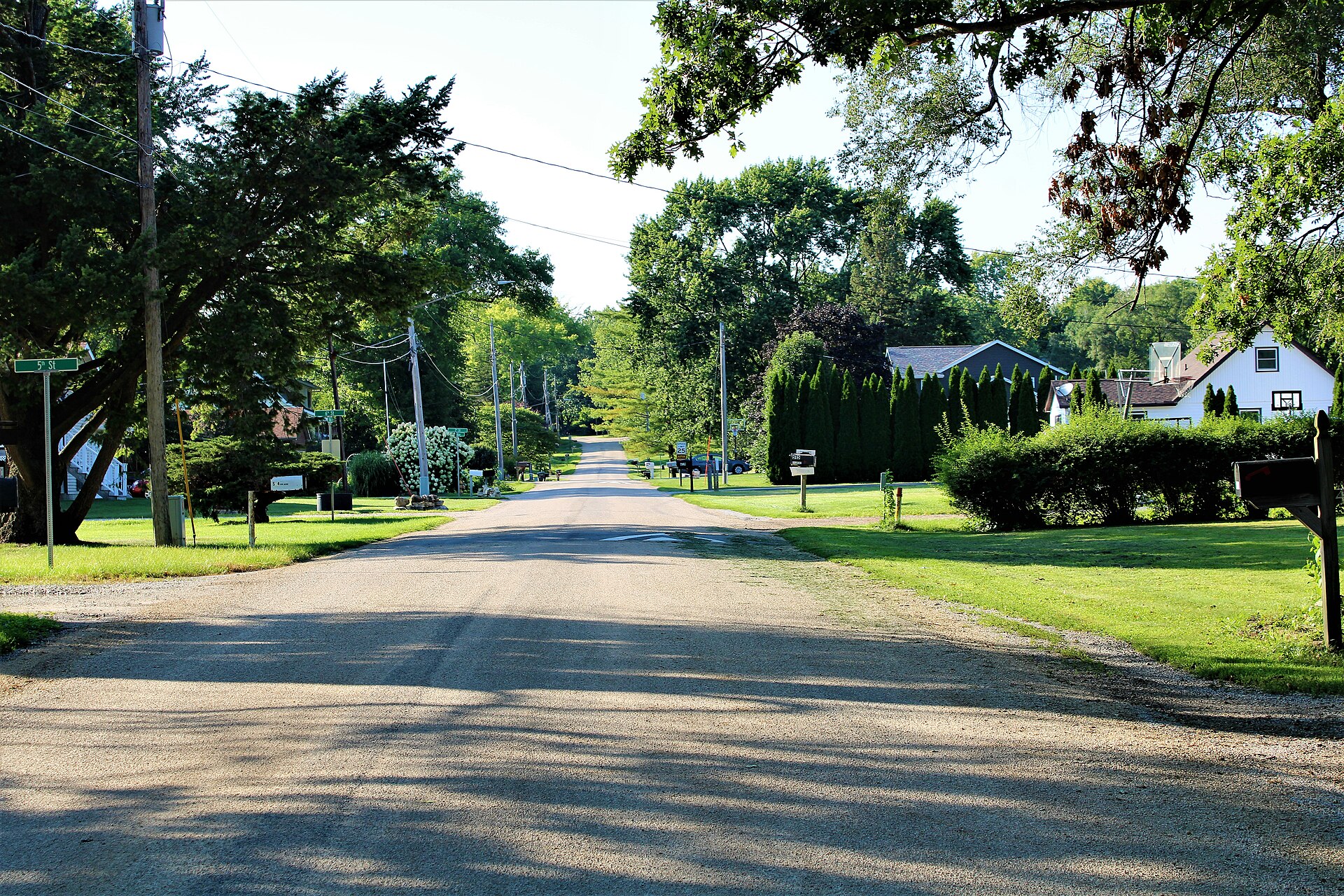 Park Avenue, the main street, in Panorama Park, Iowa.
