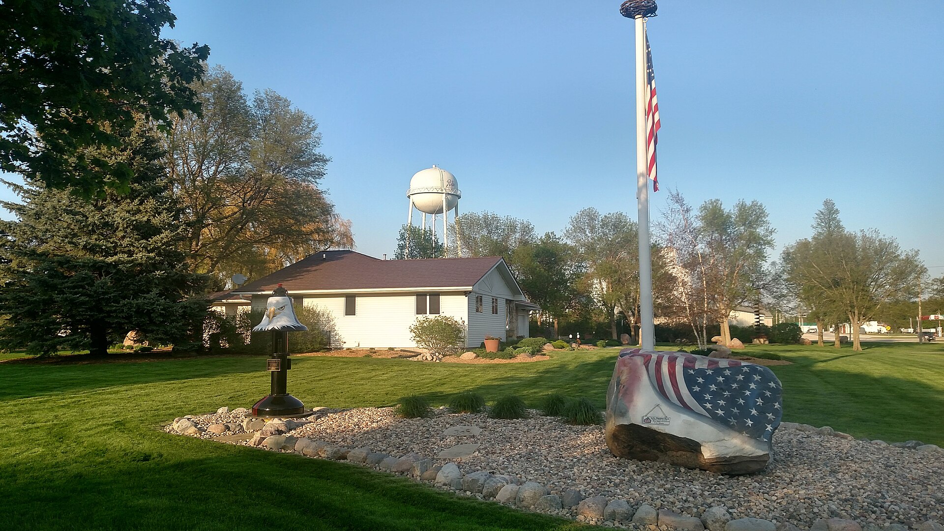 Freedom rock in Pocahontas County, Iowa — Rolfe, Iowa