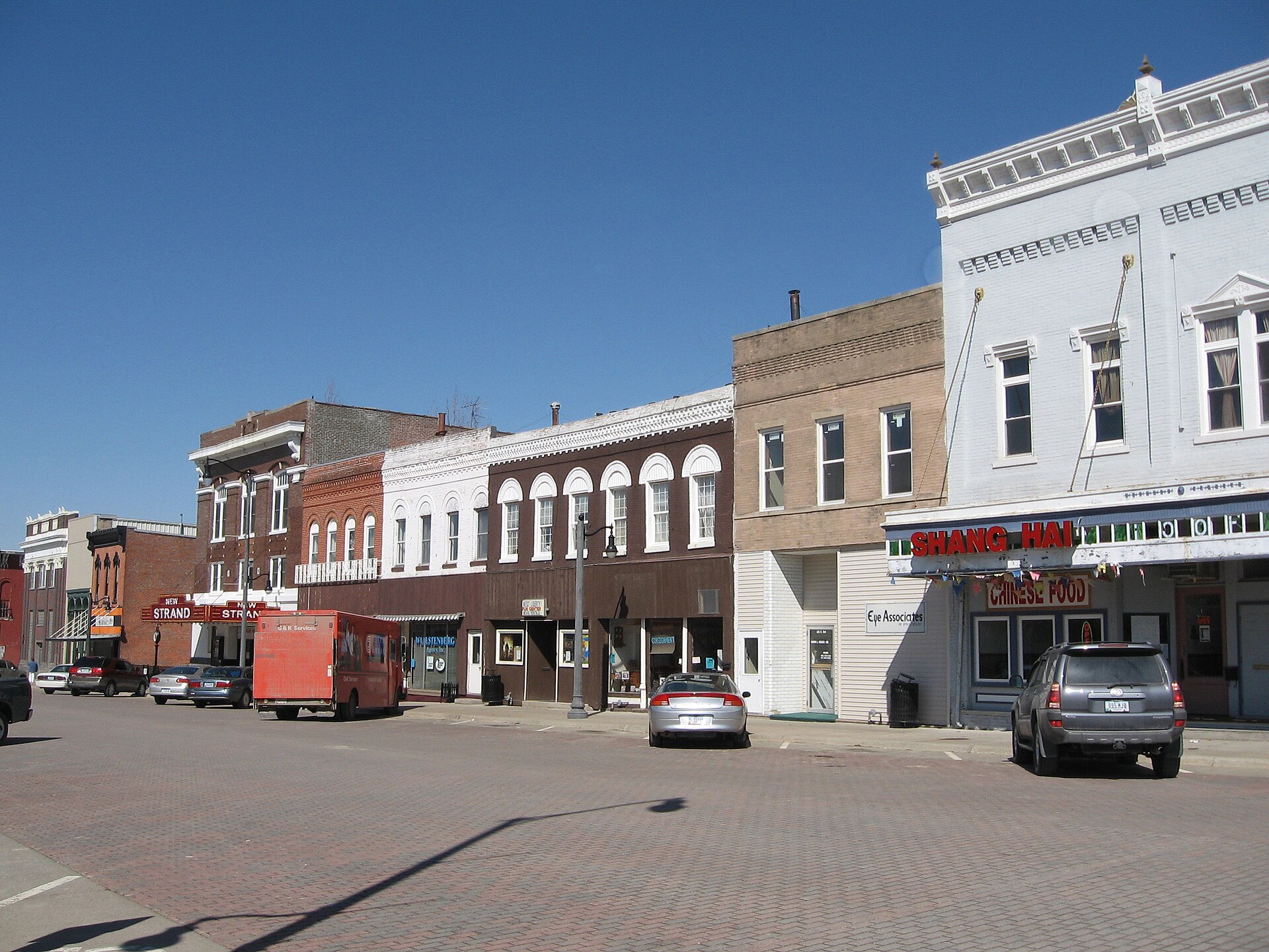 West Liberty, Iowa, including much of the NRHP-listed West Liberty Commercial Historic District.