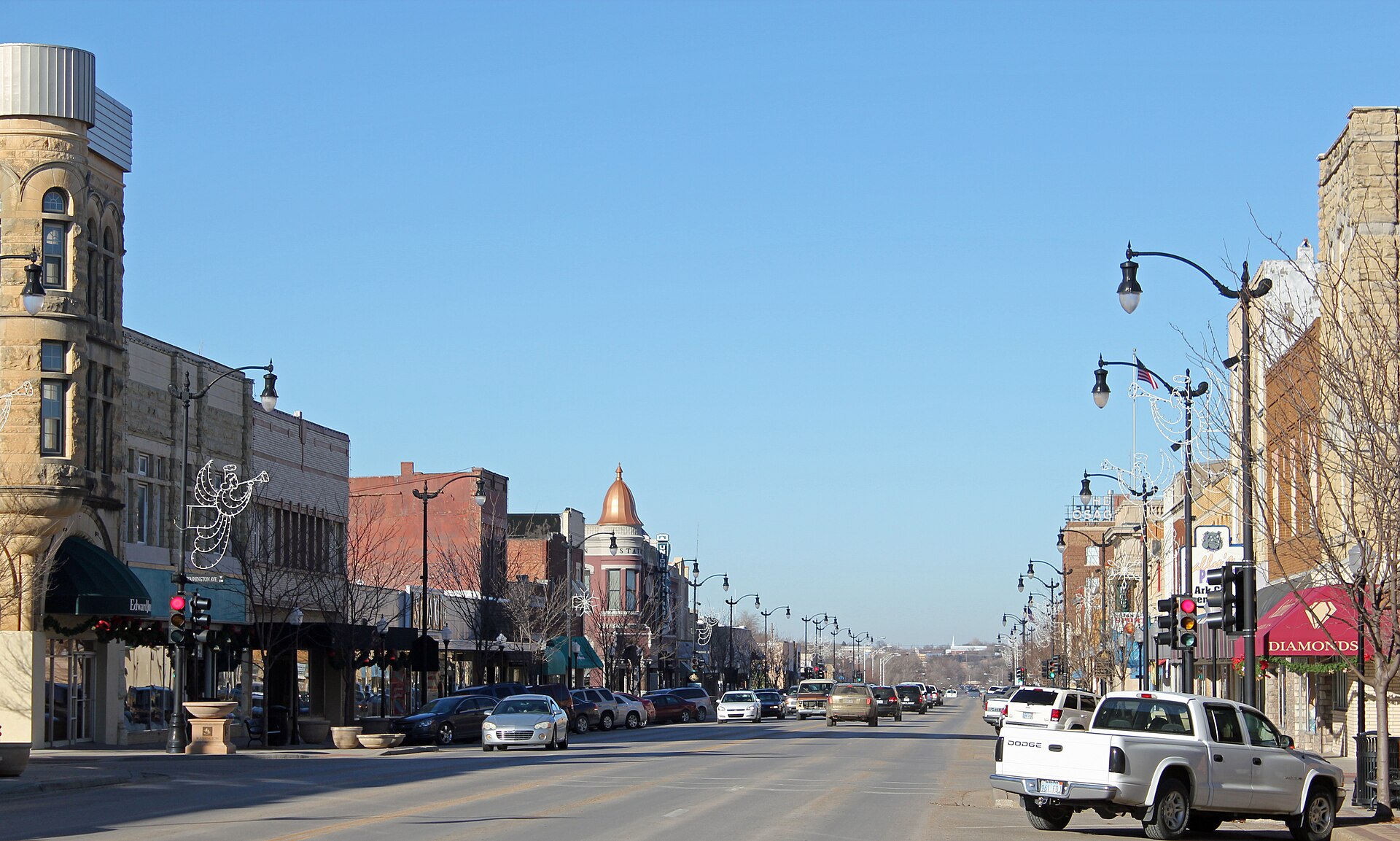 The Arkansas City Commercial Historic District, located in Arkansas City, Kansas.